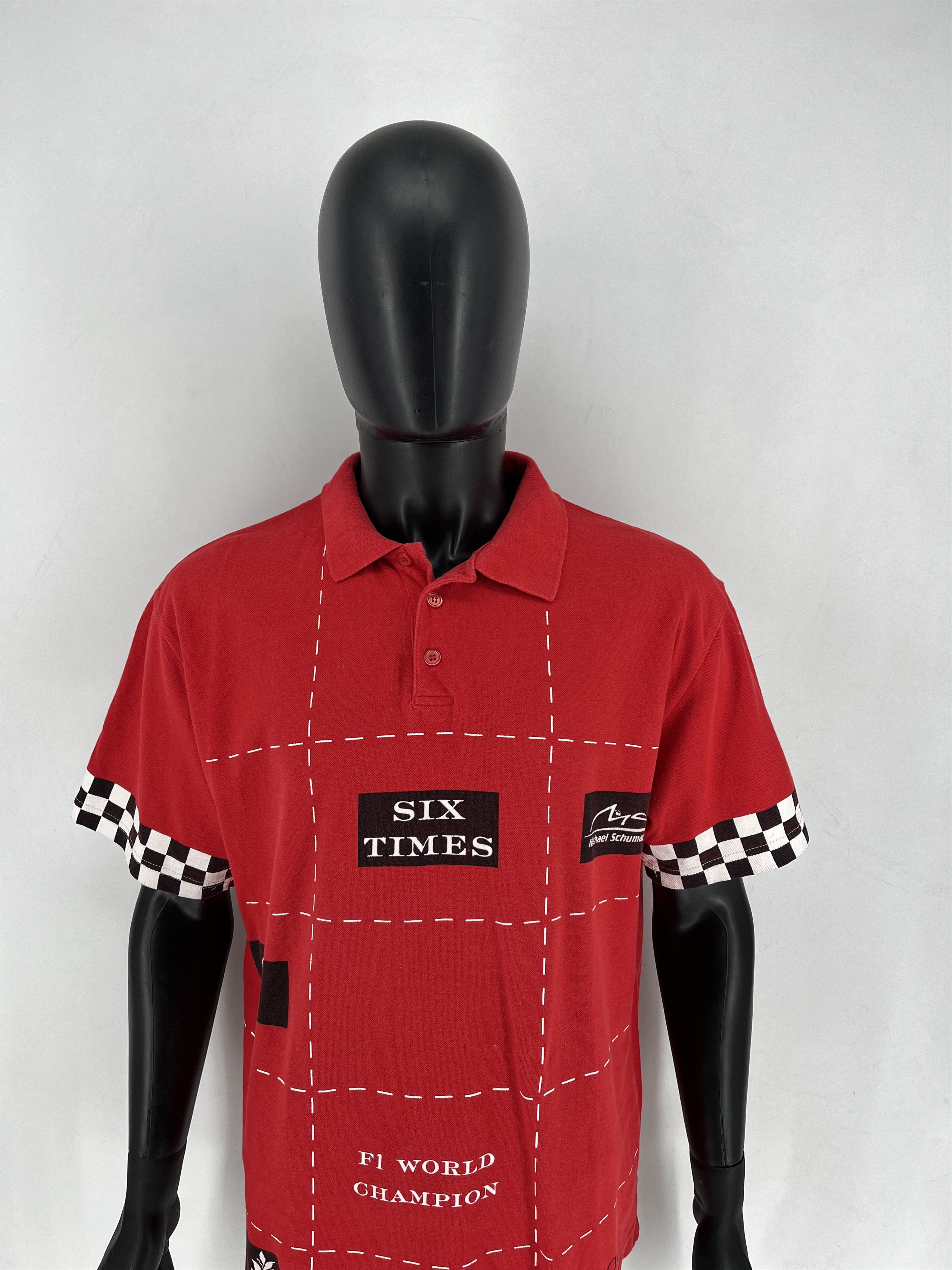 Vintage Michael Schumacher Collection Men's L 2003 Six Times F1 Size US L / EU 52-54 / 3 - 5 Thumbnail