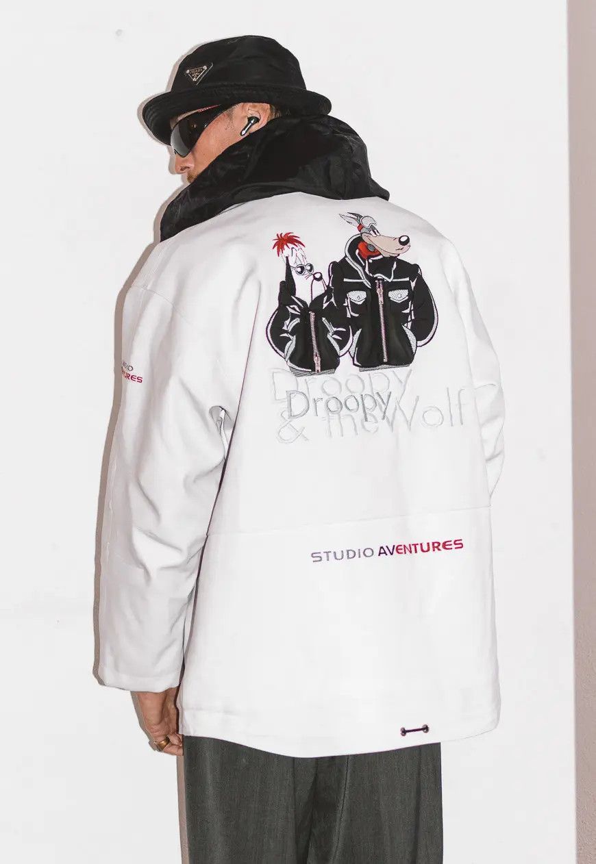 Designer × Vintage Collectible 90s vintage Droopy fux leather waterproof jacket Size US L / EU 52-54 / 3 - 1 Thumbnail