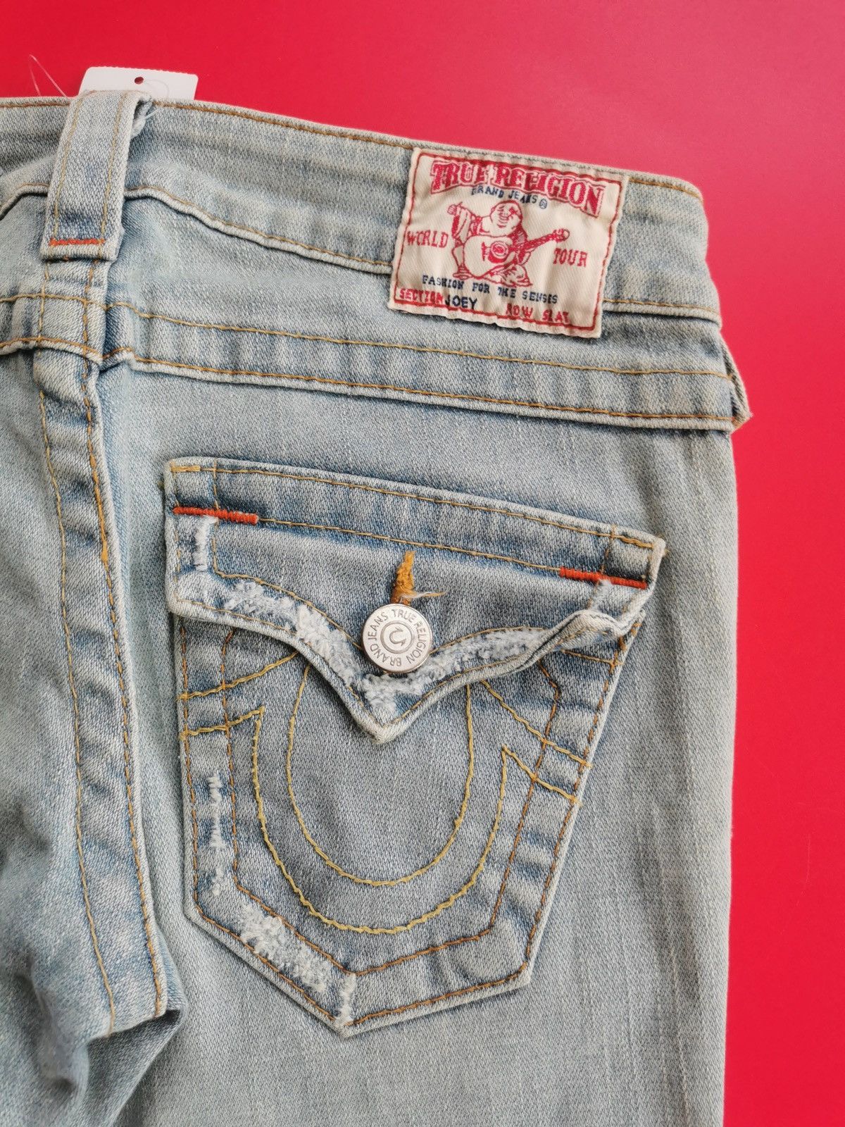 True Religion Bootcut True Religion Joey Blue Greyish Jeans Size 27" / US 4 / IT 40 - 6 Thumbnail