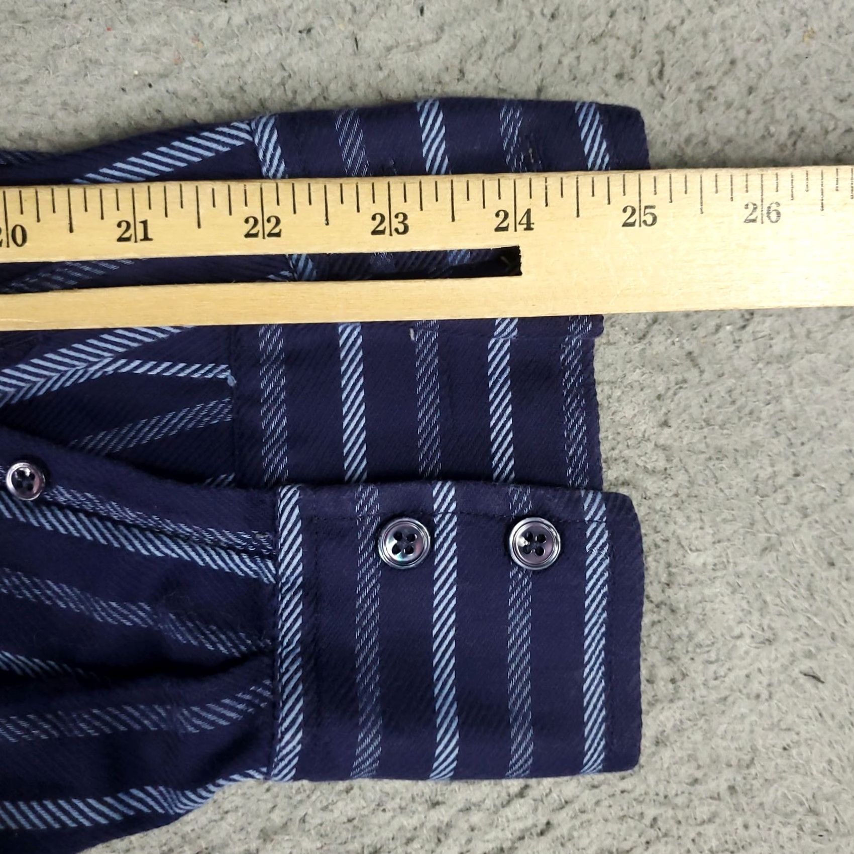 Faconnable Façonnable Shirt Mens L Blue Striped Button-Up Long Sleeve Casual Business Preppy Size US L / EU 52-54 / 3 - 6 Thumbnail