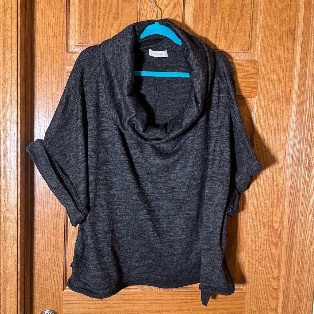 Other Altar'd State Sweater Womens XL Charcoal Cowl Neck Dolman 3 Size XL / US 12-14 / IT 48-50 - 1 Thumbnail
