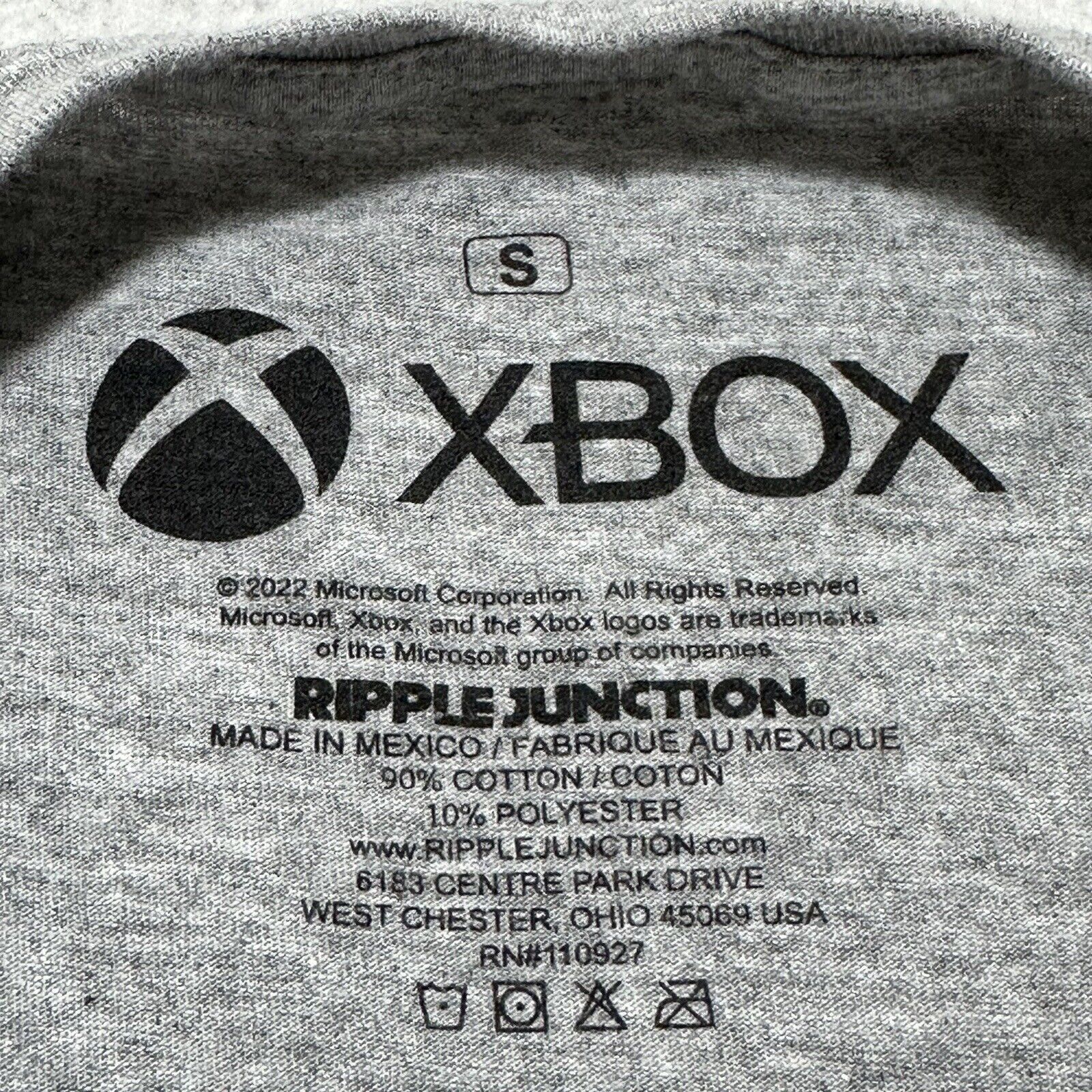 Ripple Junction XBOX Small Graphic T Shirt Gray + Green Logo Ripple Junction Size US S / EU 44-46 / 1 - 3 Thumbnail