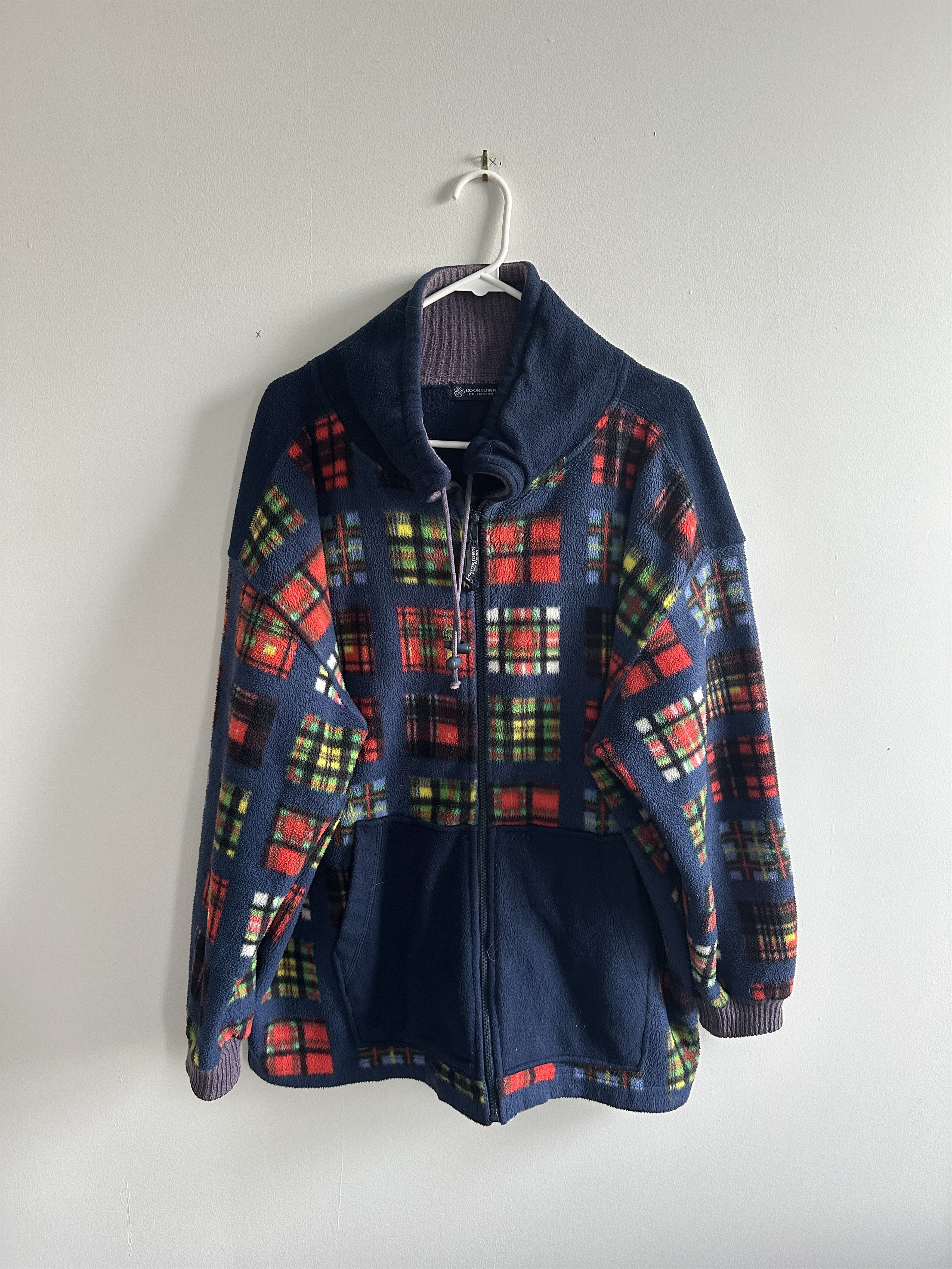 Japanese Brand × Vintage Cooktown Collection Checkered Fleece Zip-Up Size US XL / EU 56 / 4 - 1 Thumbnail