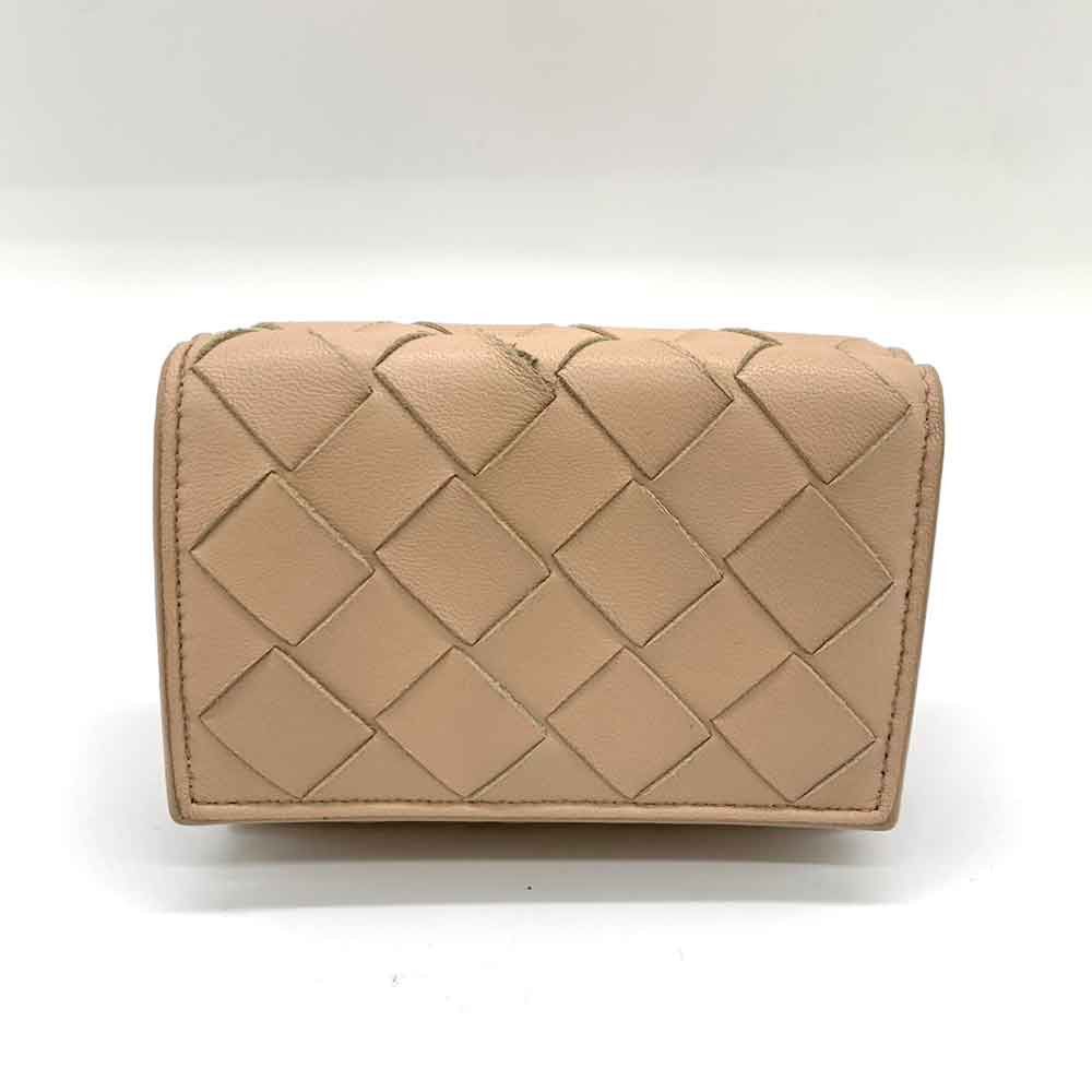 Bottega Veneta Bottega Veneta Bottega Veneta Beige Leather Compact Wallet Leather Short Wallet DUTY FREE for USA Size ONE SIZE - 1 Thumbnail