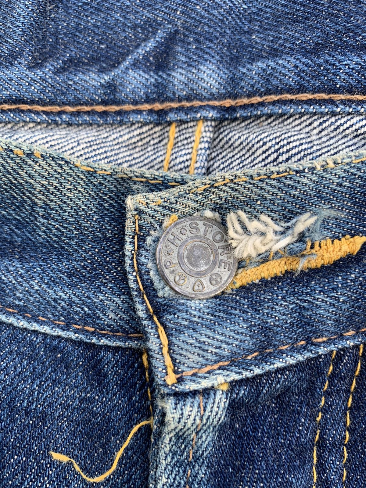 Kapital VTG PIG HIP STORE SELVEDGE RUSTY JAPANESE DISTRESSED DENIM Size US 30 / EU 46 - 9 Thumbnail