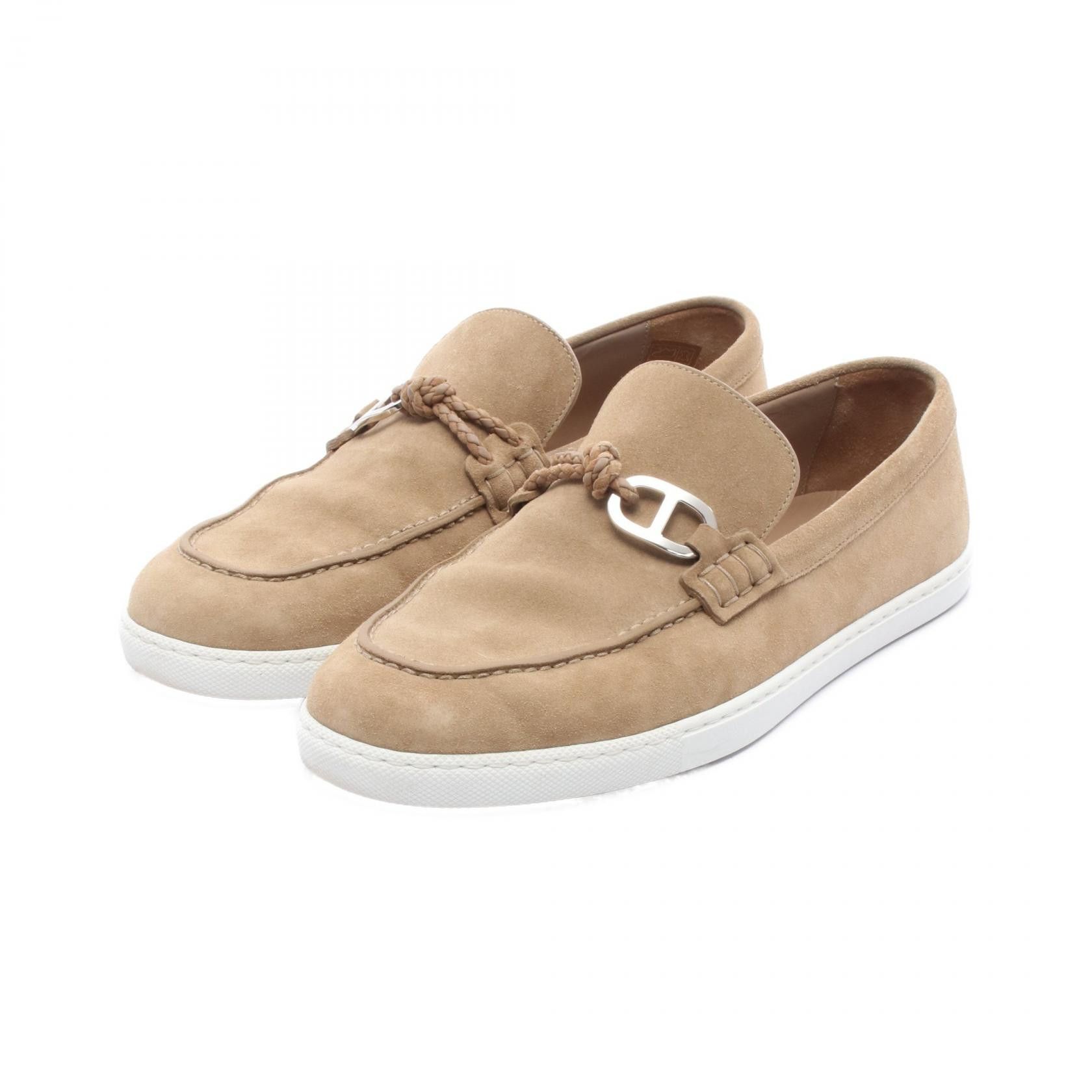 Hermes Hermes Hermes Ignacio Chaine d'Ancre Suede Loafers Suede Shoes Size ONE SIZE - 1 Thumbnail