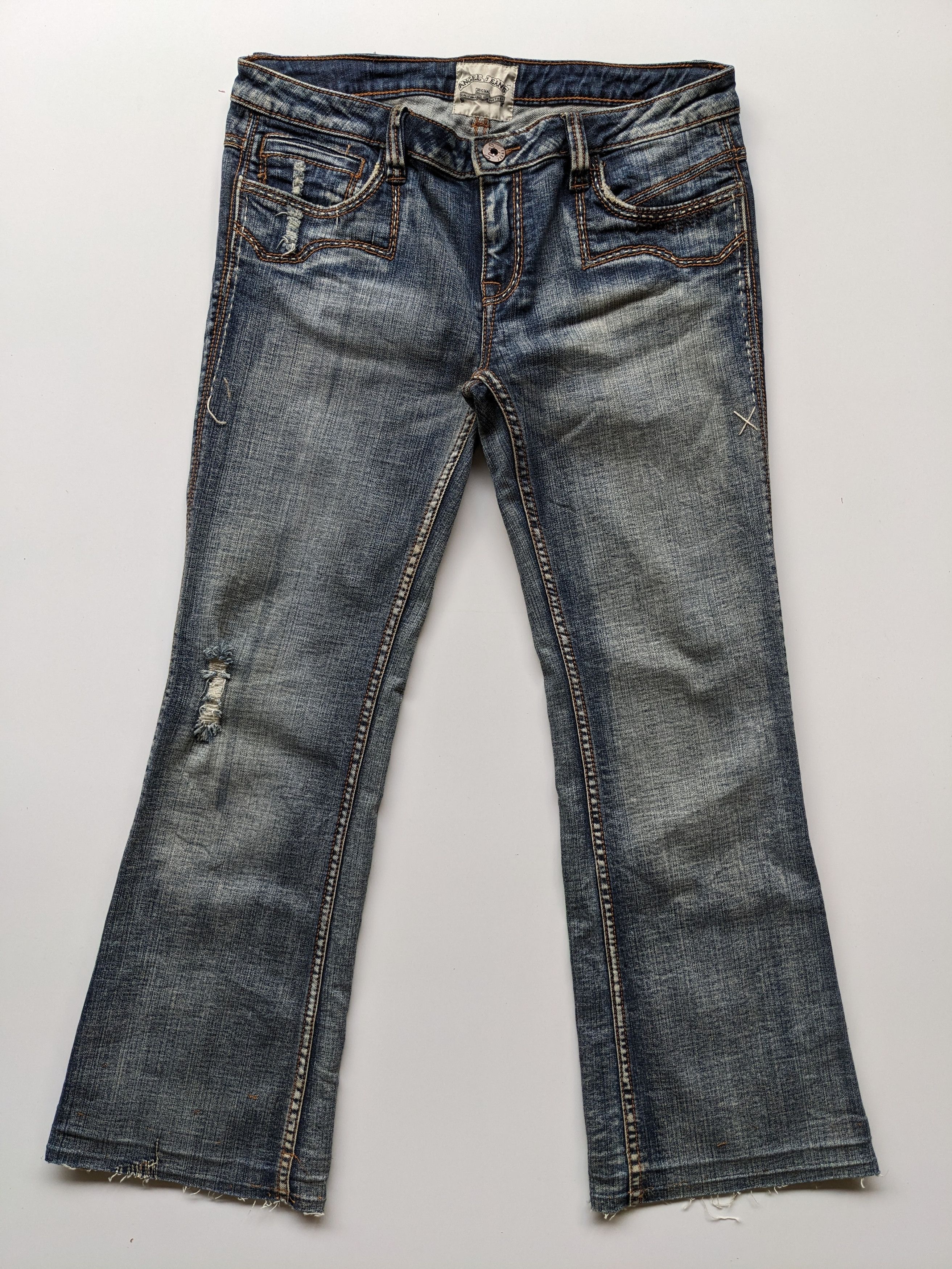 If Six Was Nine × Japanese Brand Angel Jeans cowboy flare jeans Size 34" / US 12 / IT 48 - 2 Thumbnail