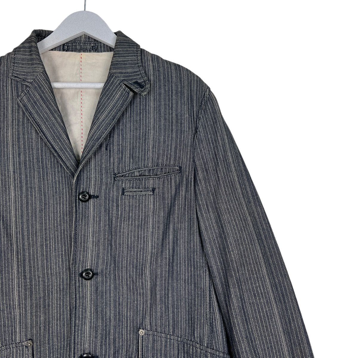 PPFM 🔥 PPFM STRIPE DENIM JACKET Size US L / EU 52-54 / 3 - 6 Thumbnail