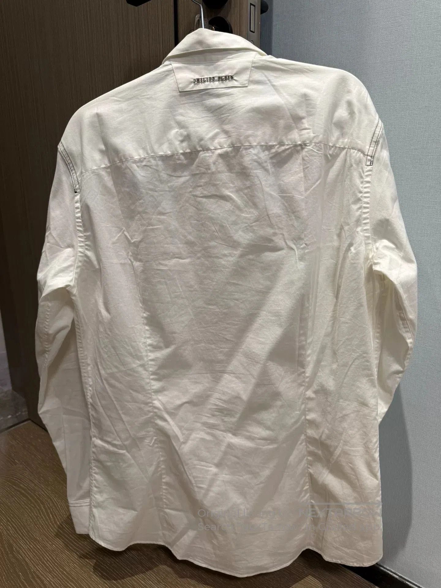 Philipp Plein Philipp Plein White Skull Logo Shirt. Size US XL / EU 56 / 4 - 5 Thumbnail