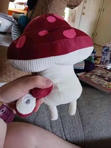 Toy Machine Kawaii Walking Mushroom Stuffed Plush Toys Doll Size ONE SIZE - 8 Thumbnail