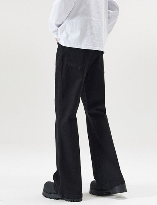 Japanese Brand Japanese retro men's slim-fit curved flare jeans Size US 32 / EU 48 - 5 Thumbnail
