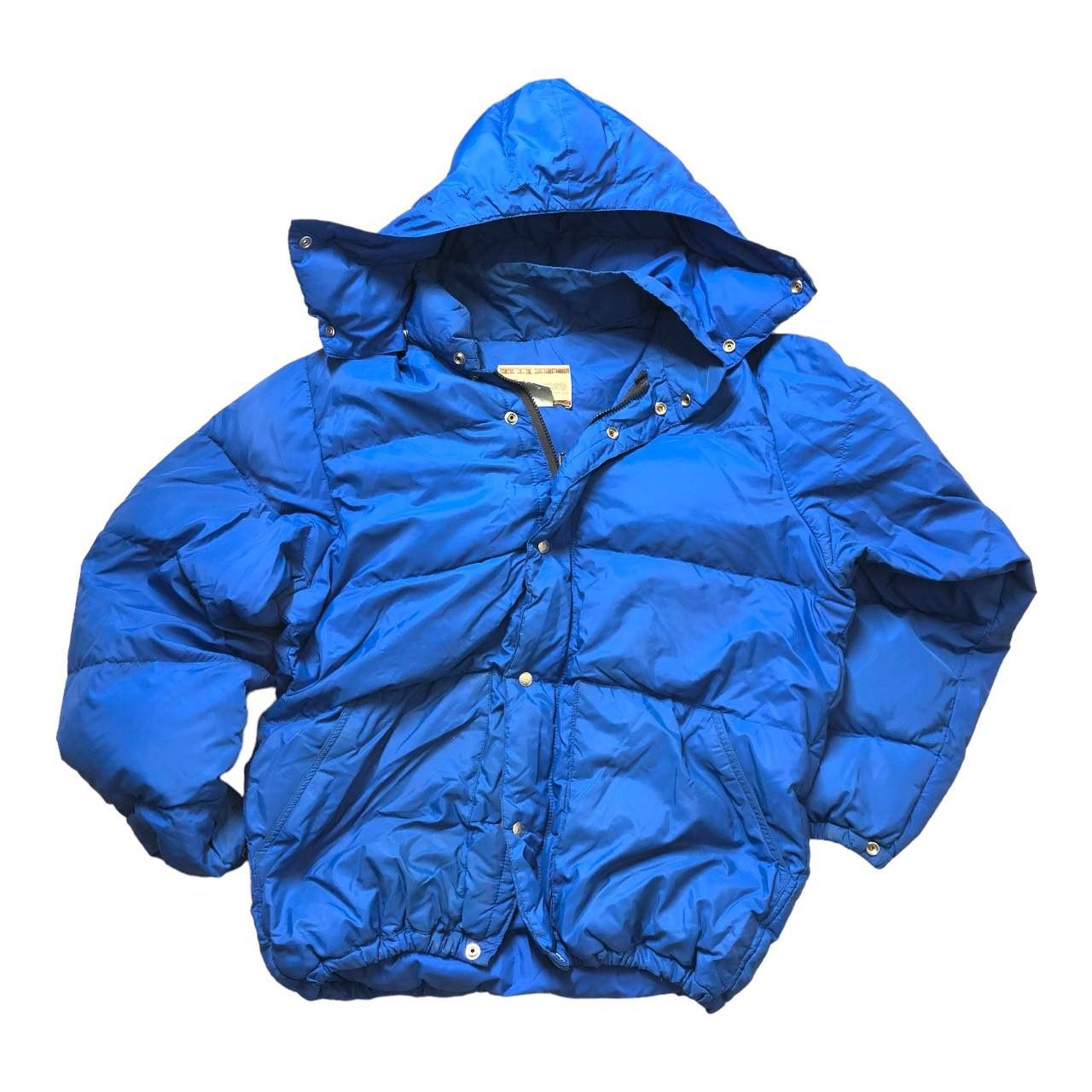 Rei 80’s Goose Down R.E.I. Blue Puffer Jacket with Hood Size US XL / EU 56 / 4 - 1 Thumbnail