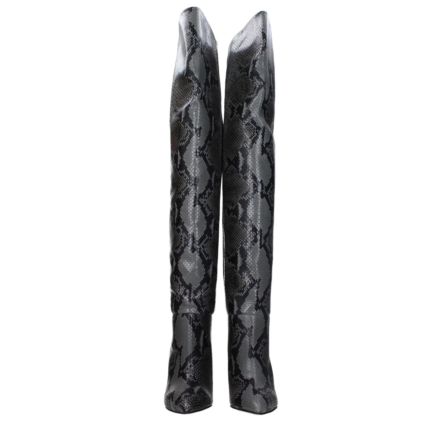 Paris Texas ob1o1e1124 Leather Boots in Gray Size US 6 / IT 36 - 3 Thumbnail