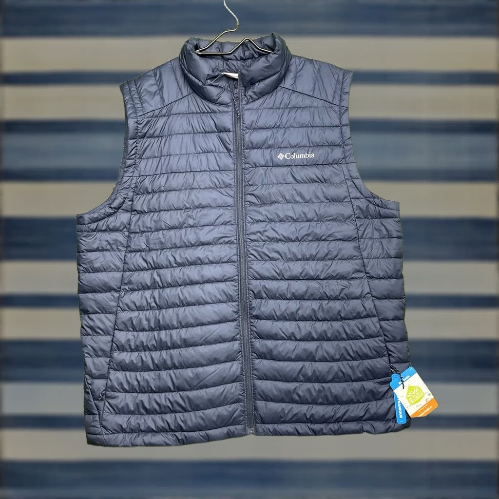 Vintage Columbia Omni-Shield Puffer Vest Mens XL Blue Zip Outdoor Hiking Softshell NWT Size US XL / EU 56 / 4 - 1 Thumbnail