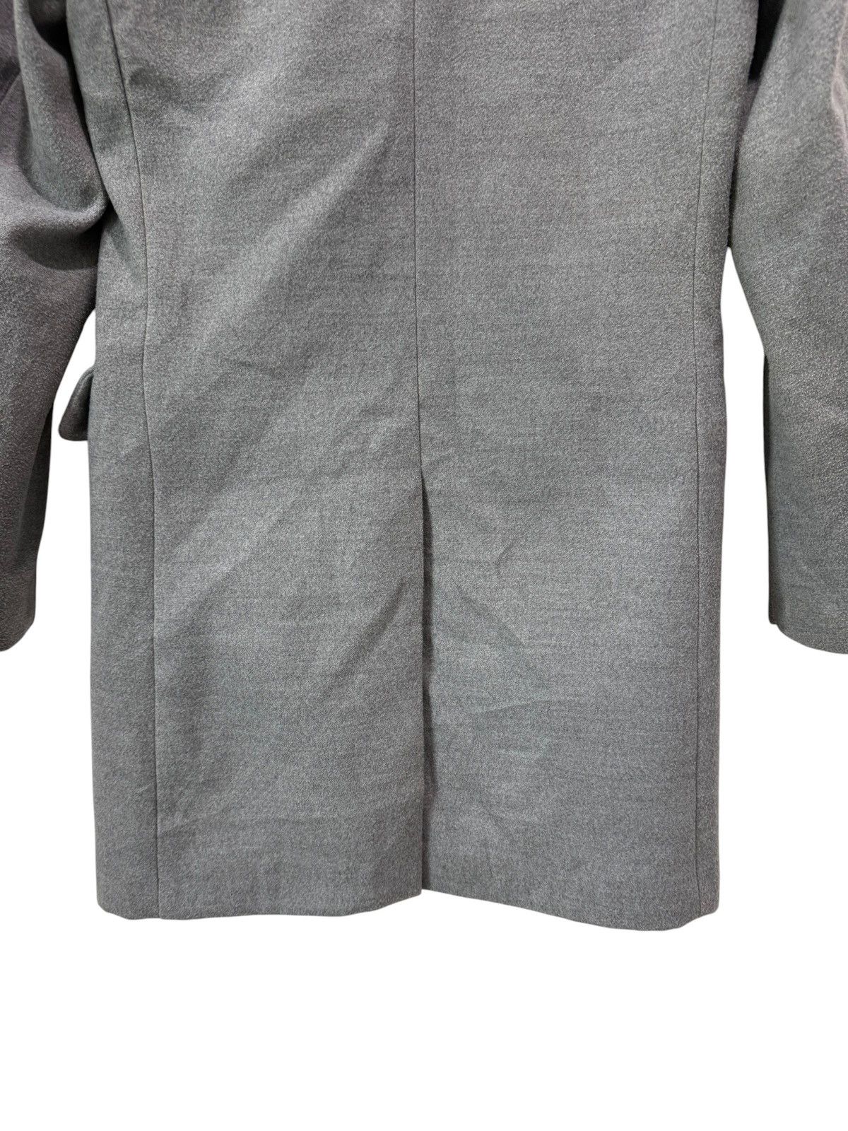 semanticdesign Semantic Design Minimal Grey Wool Single Breasted Overcoat Size M / US 6-8 / IT 42-44 - 7 Thumbnail