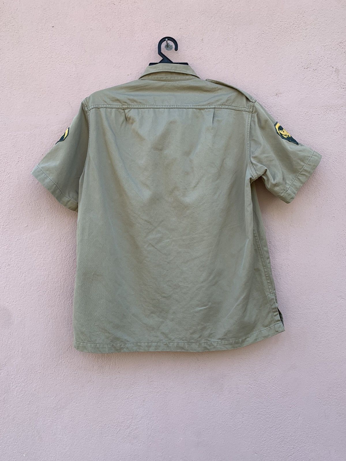 Vintage VINTAGE KHAKI ARMY SHIRT 50s Size US M / EU 48-50 / 2 - 4 Thumbnail