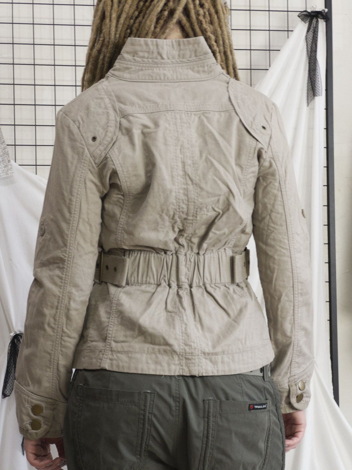 Vintage Fitted utility jacket with side belts & cargo details Size M / US 6-8 / IT 42-44 - 6 Thumbnail