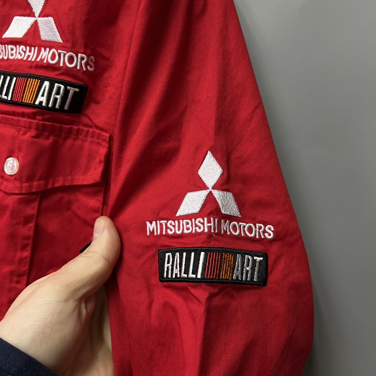Japanese Brand Vintage Ralli Art Mitsubishi Motor Sports Shirt Button Up Size US M / EU 48-50 / 2 - 11 Thumbnail