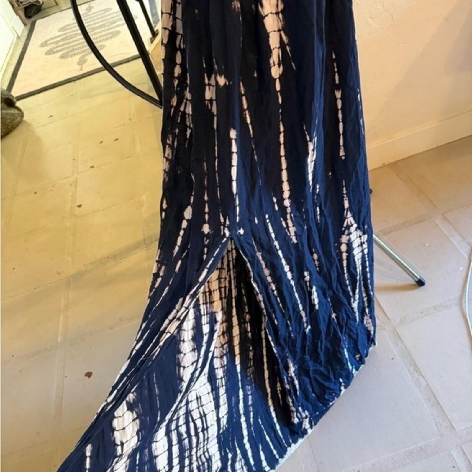 Other SoCal Nectar Clothing Blue White Tie Dye Halter Maxi Dress S Size S / US 4 / IT 40 - 4 Thumbnail