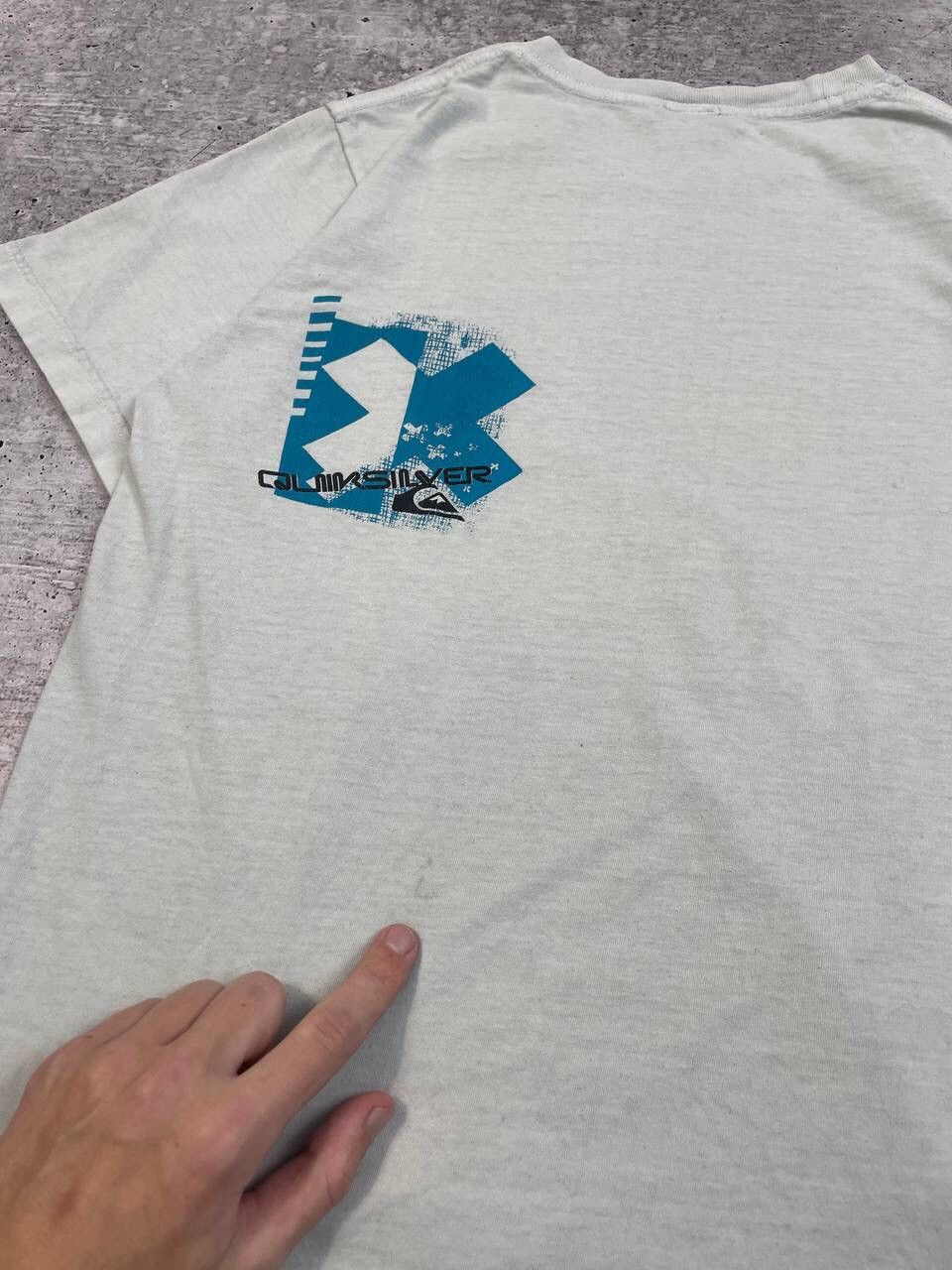 Quiksilver Vintage 90s Quiksilver Big Logo Tee T-Shirt Y2K Size US L / EU 52-54 / 3 - 6 Thumbnail