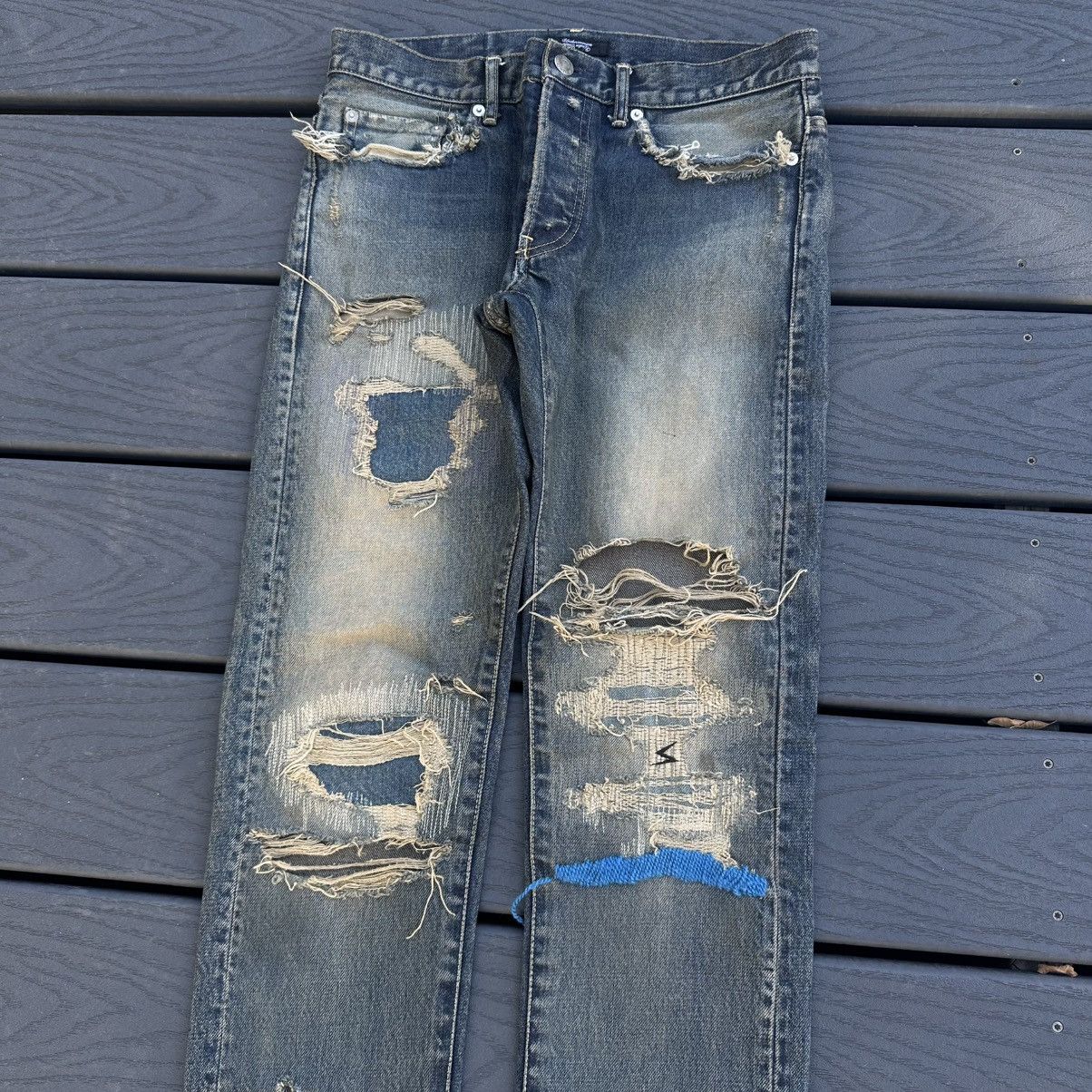Undercover Undercover AW00/01 Melting Pot Star Jeans | Grailed 