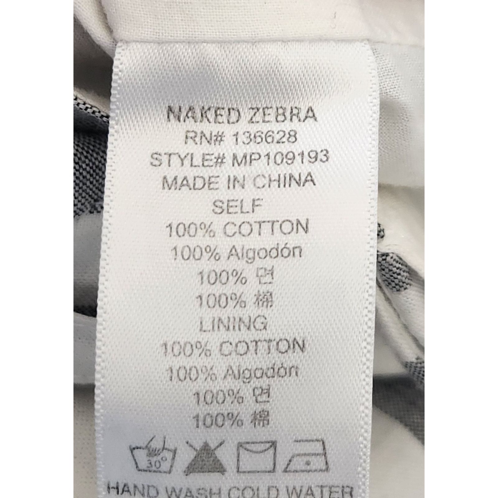 Other Naked Zebra Gray White Striped High Waisted Shorts Small Size 28" / US 6 / IT 42 - 5 Thumbnail