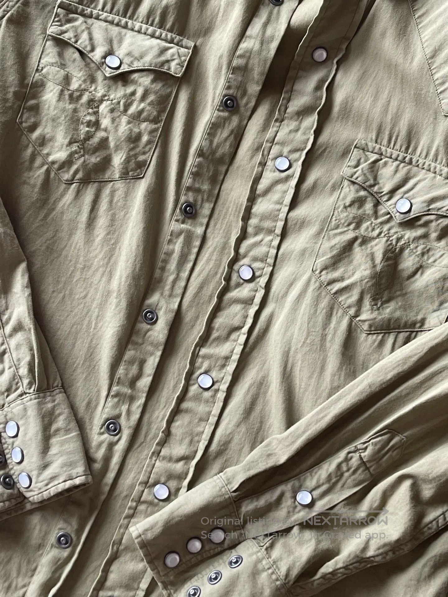 RRL Ralph Lauren RRL Slim Fit Twill Western Shirt. Size US S / EU 44-46 / 1 - 4 Thumbnail