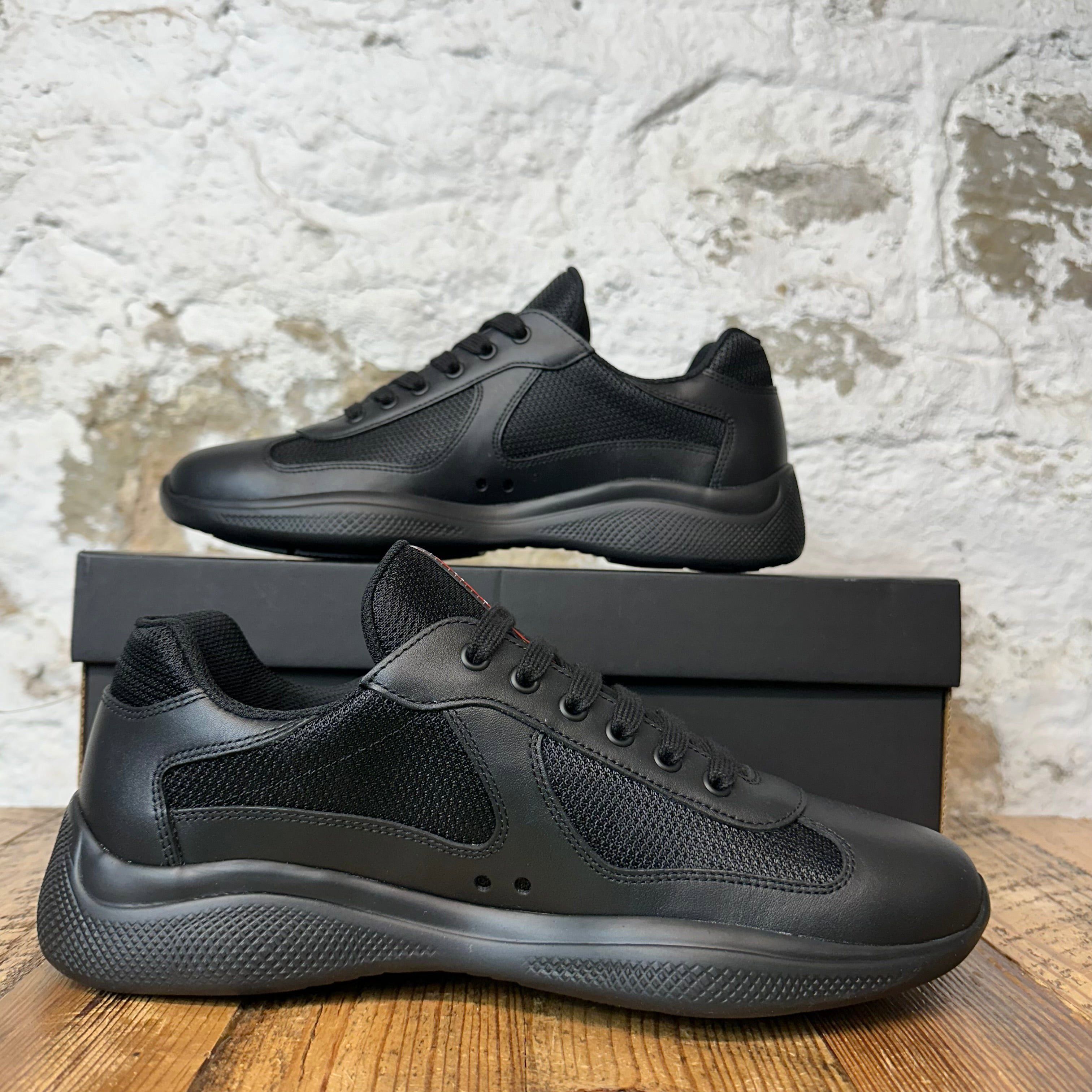 Prada Prada Americas Cup Nero Leather Sneaker Sz 8 DS Size US 8 / EU 41 - 2 Thumbnail