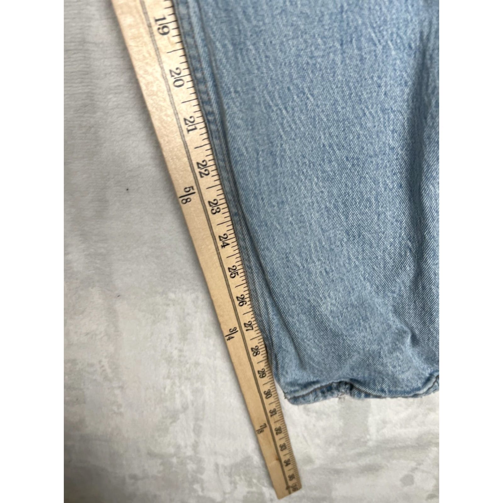 Abercrombie & Fitch Abercrombie & Fitch Jeans Womens 25 0R Distressed High Rise Relaxed Straight 90s Blue Denim Size 42" / US 20 - 6 Thumbnail