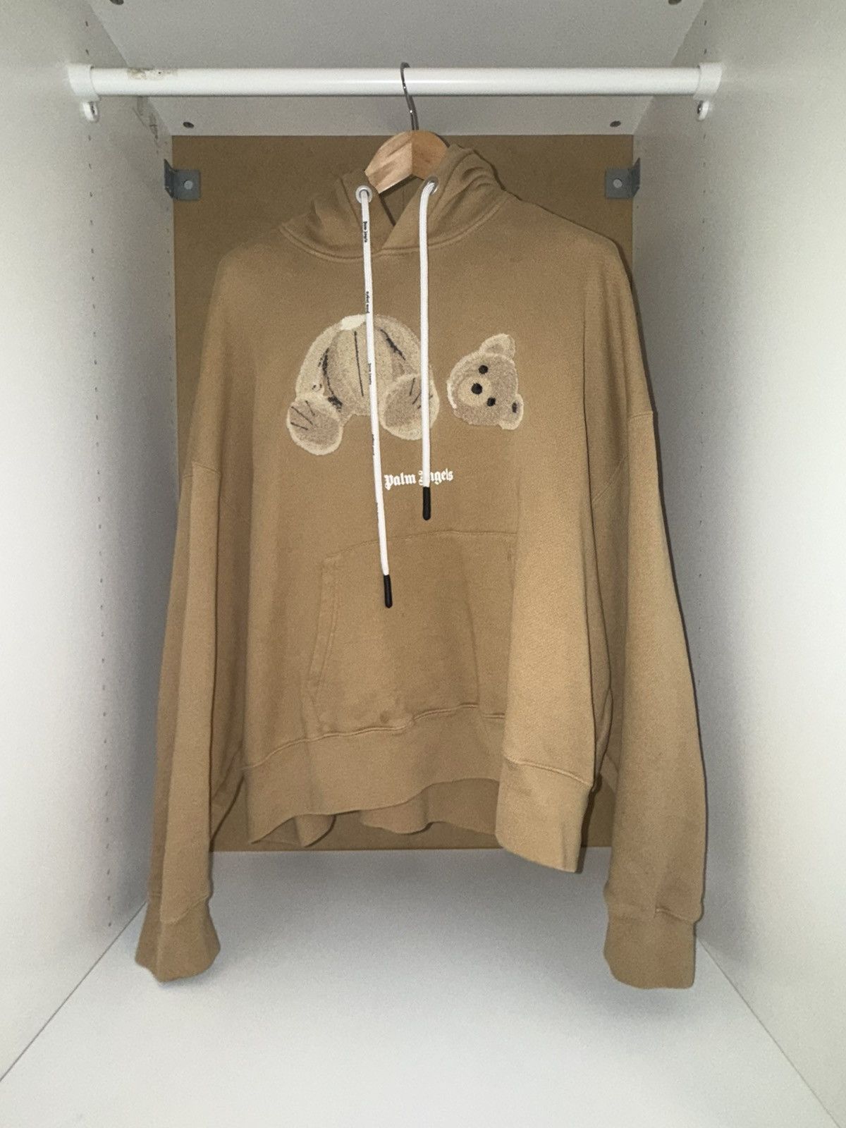 Palm Angels Palm Angels Teddy Bear hoodie - Beige/Brown Size US L / EU 52-54 / 3 - 1 Thumbnail