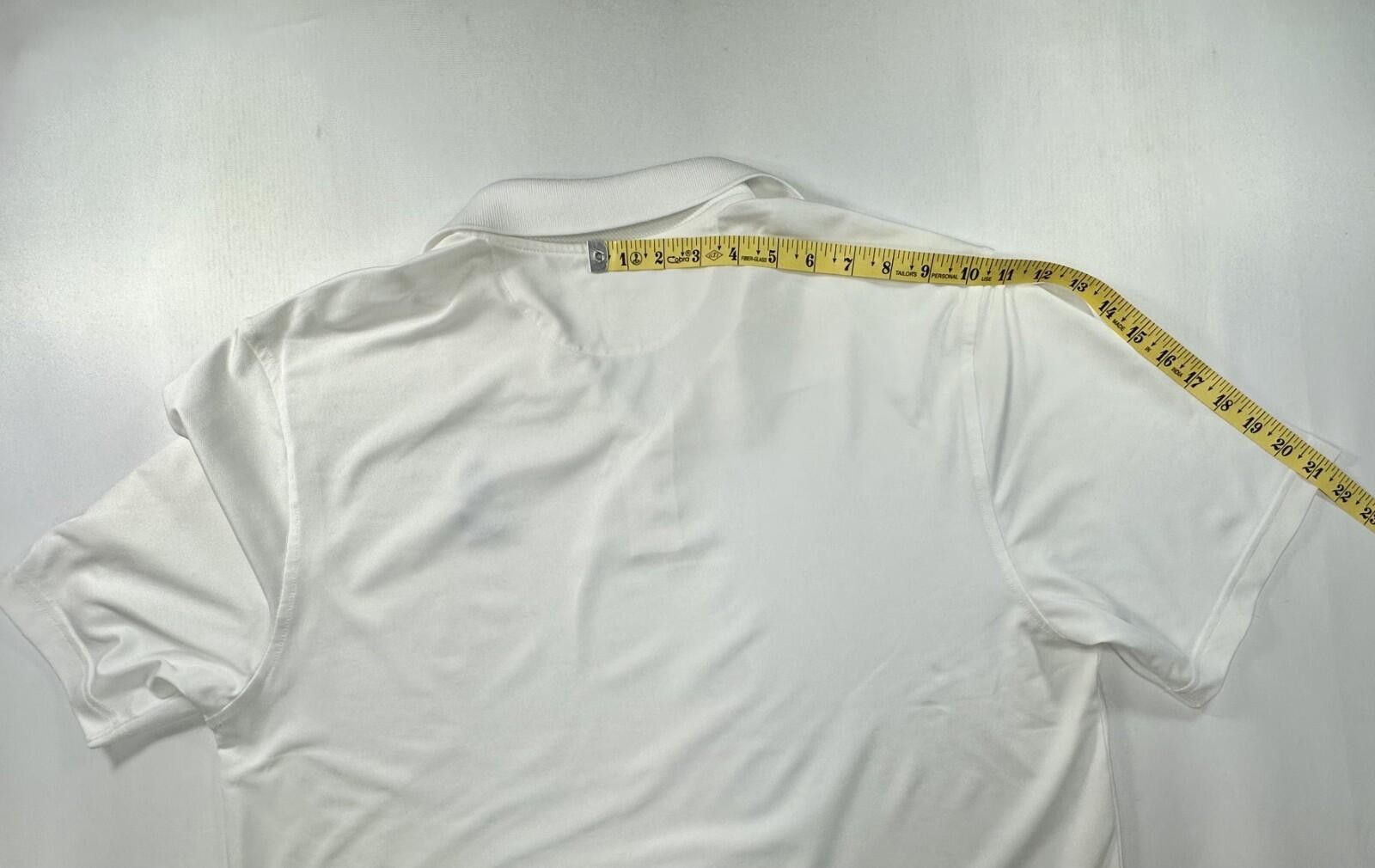 Brooks Brothers Brooks Brothers 1/4 Button Logo Polo Shirt White Mens XL Size US XL / EU 56 / 4 - 5 Thumbnail