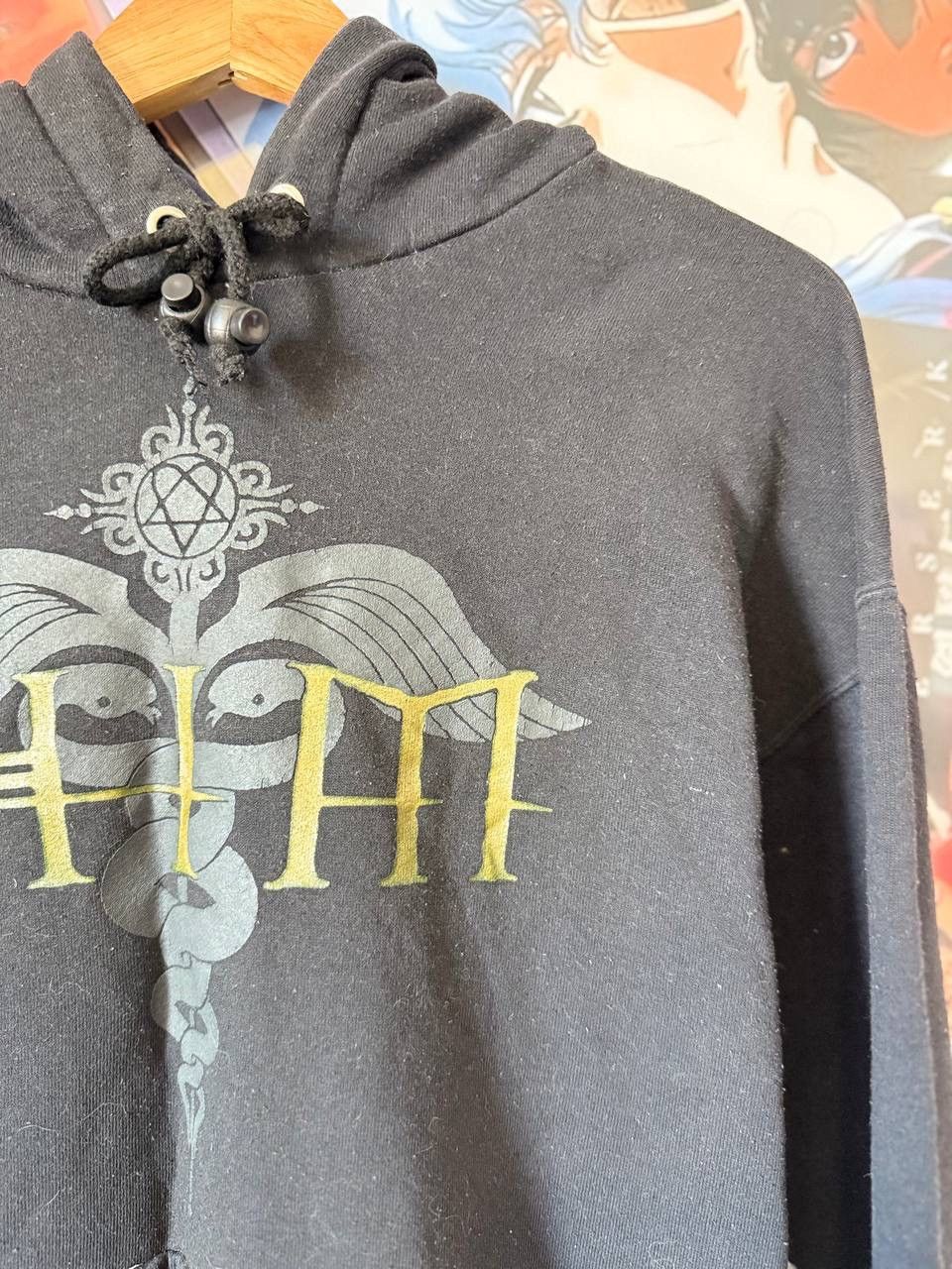 Band Tees HIM Vintage Hoodie 90s Sweater Very RARE Metal Rock Band VTG Size US M / EU 48-50 / 2 - 2 Thumbnail