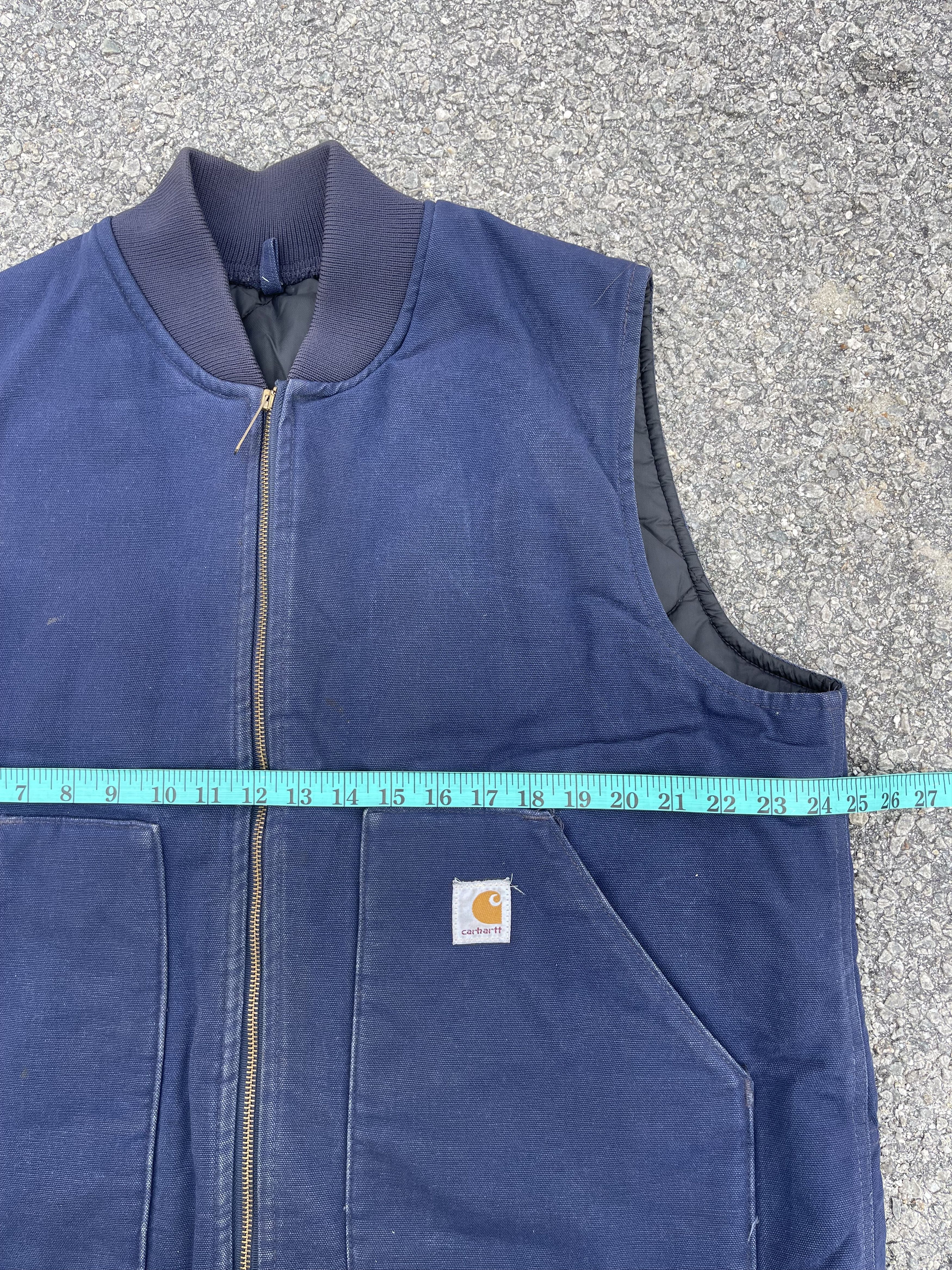 Carhartt × Carhartt Wip × Vintage Vtg 90s Carhartt Wip Vest Navy Colour Jacket Size US L / EU 52-54 / 3 - 9 Thumbnail