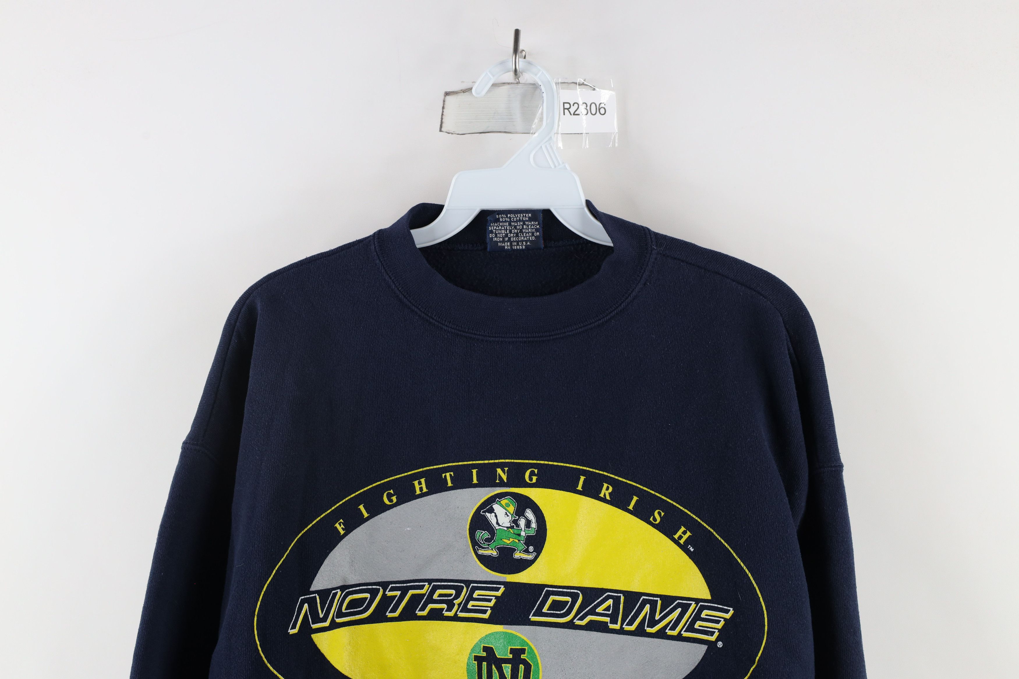 Vintage Vintage 90s Spell Out Notre Dame University Sweatshirt USA Size US L / EU 52-54 / 3 - 2 Thumbnail