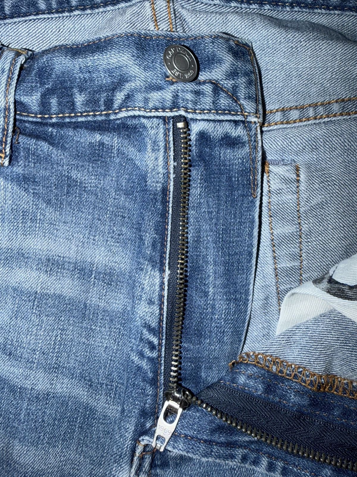 Gap 1969 Pool Shark Skinny Jean Size US 34 / EU 50 - 2 Thumbnail