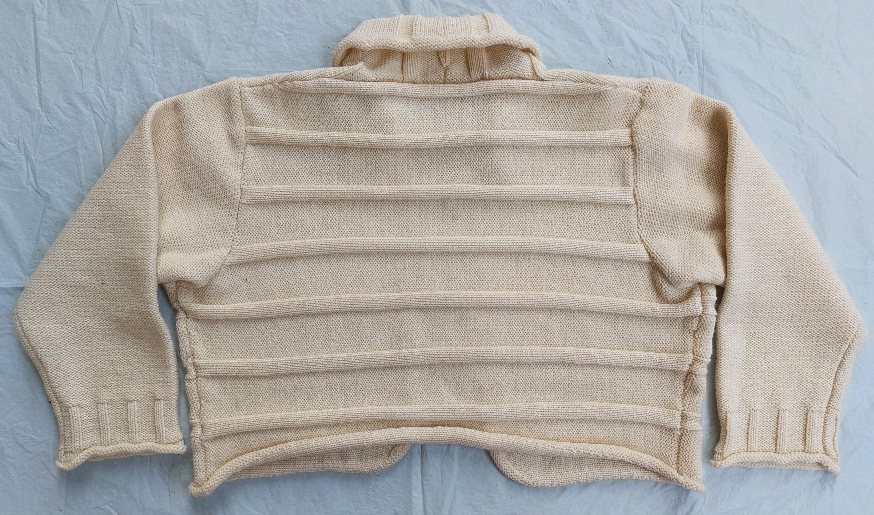 Yohji Yamamoto Y'S by YOHJI YAMAMOTO wool cropped knitted open jacket Size US L / EU 52-54 / 3 - 5 Thumbnail