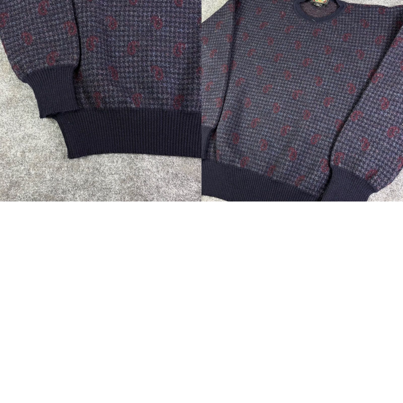 Vintage VINTAGE Cross Country Traders Merino Wool Paisley Sweater Mens XL Navy Blue Uruguay Redefined Size US XL / EU 56 / 4 - 8 Thumbnail