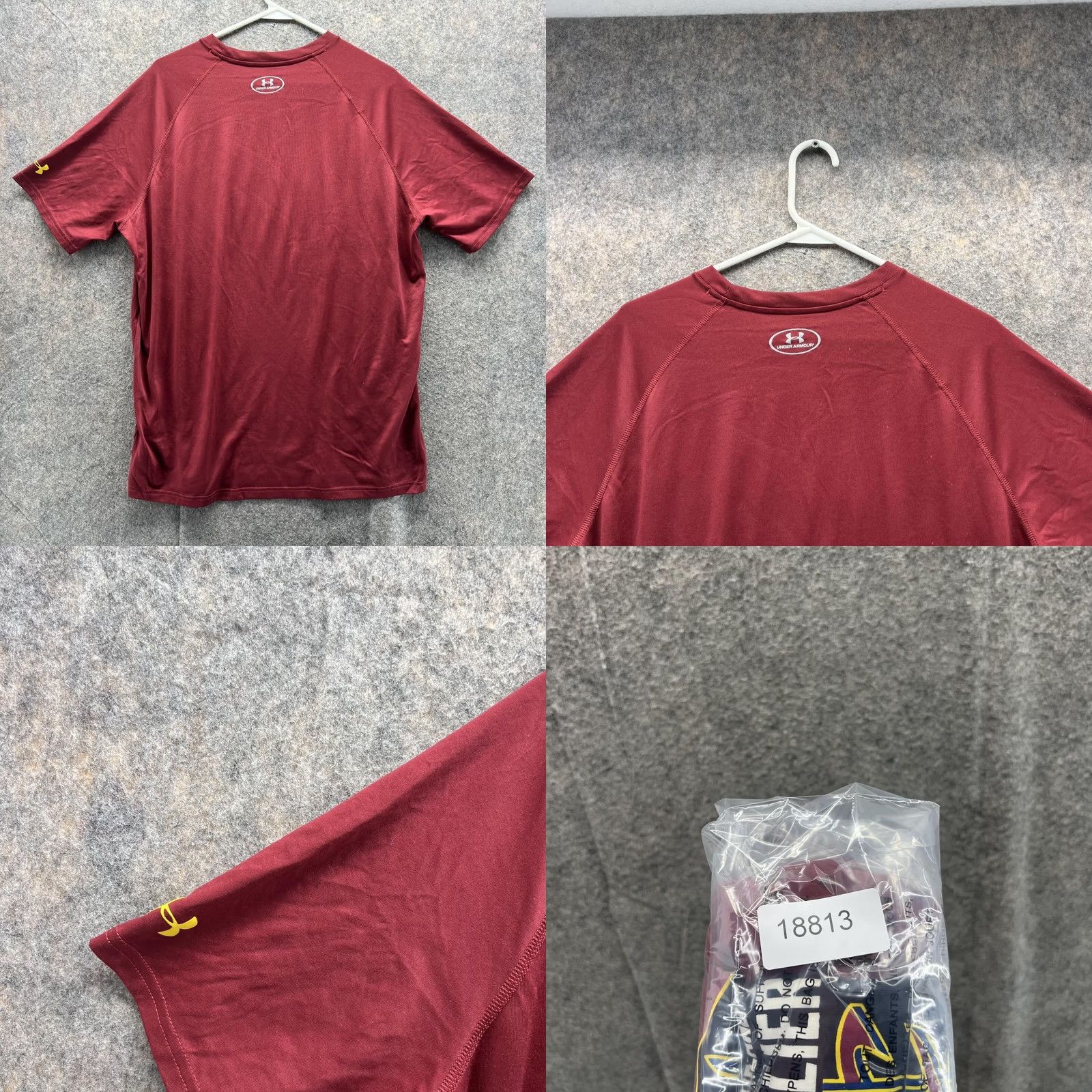 Under Armour Under Armour Shirt Men XL Red Cleveland Cavaliers Jersey Cotton Short Sleeve Crew Neck Logo VINTAGE? Size US XL / EU 56 / 4 - 9 Thumbnail