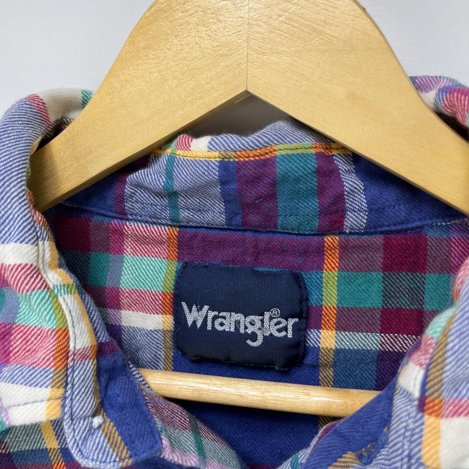 Wrangler Vintage 90s Wrangler Plaid Snap Button Up Shirt XL Pearl Size US XL / EU 56 / 4 - 4 Thumbnail