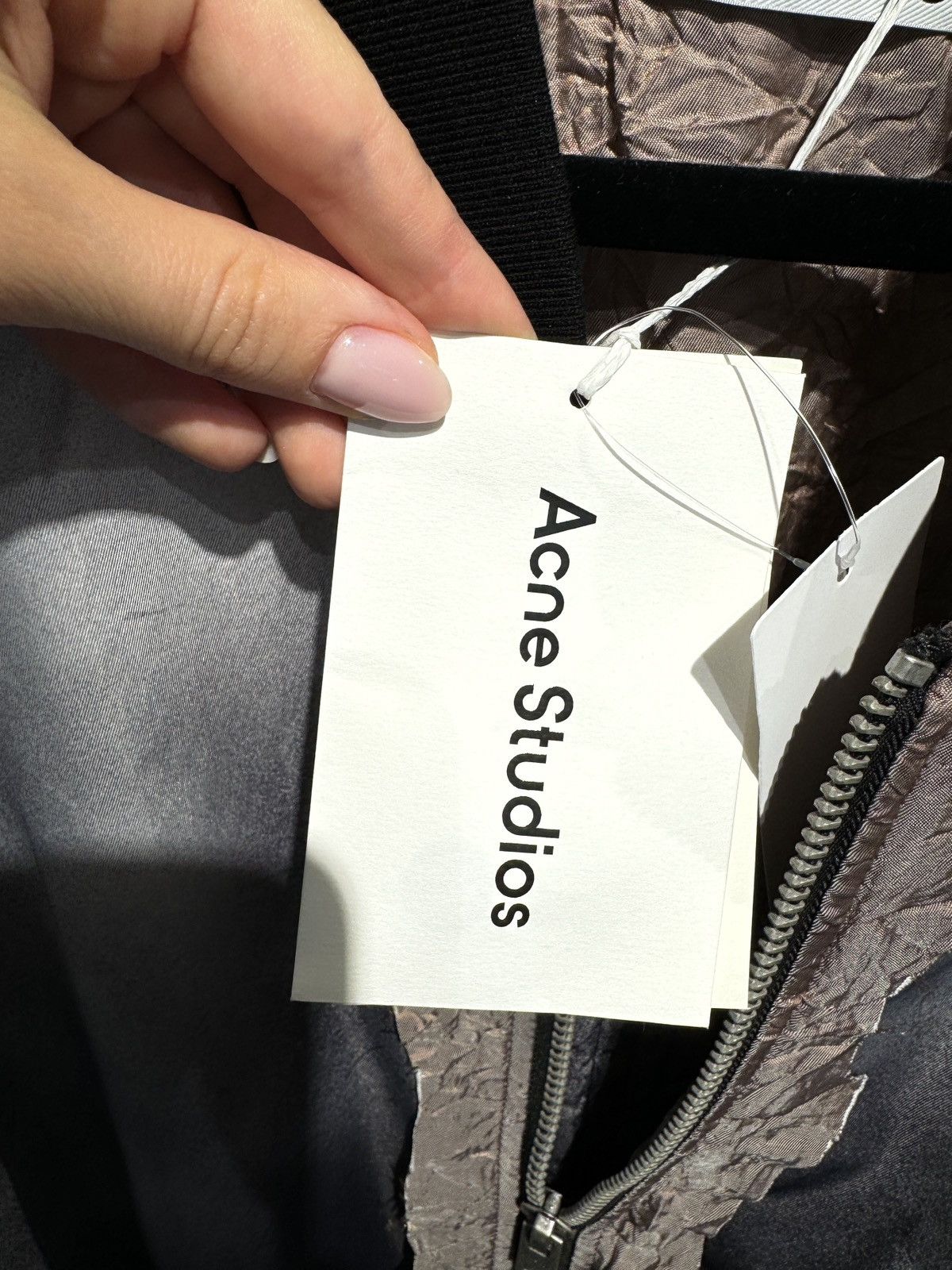 Acne Studios Last Size Acne Studios Ocari Nylon Distressed-Effect Bomber Size US XL / EU 56 / 4 - 5 Thumbnail
