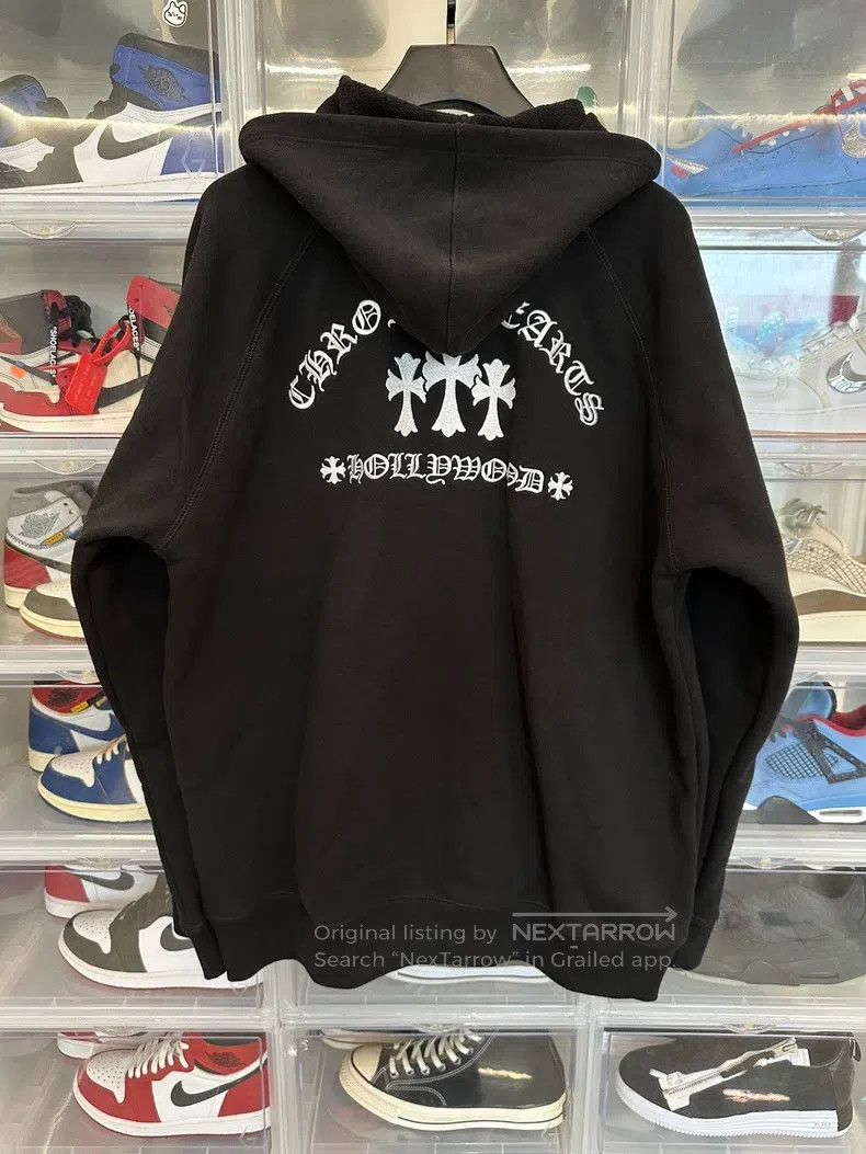 Chrome Hearts Chrome Hearts Size XXL Three-cross embroidered zipper hoodi Size US XXL / EU 58 / 5 - 2 Thumbnail