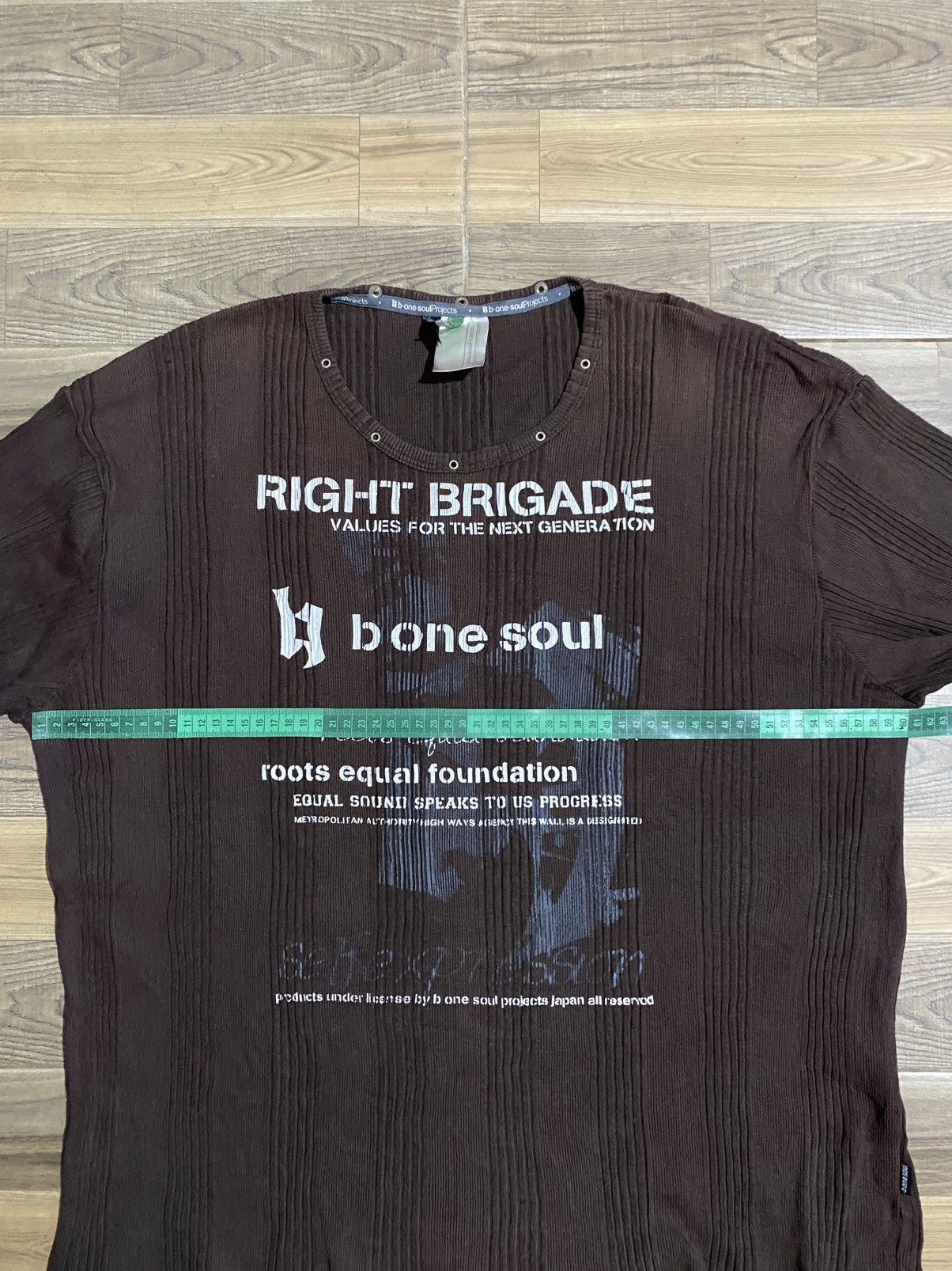 Japanese Brand × Vintage RIGHT BRIGADE BE ONE SOUL LONG SLEEVE TEE Size US L / EU 52-54 / 3 - 8 Thumbnail