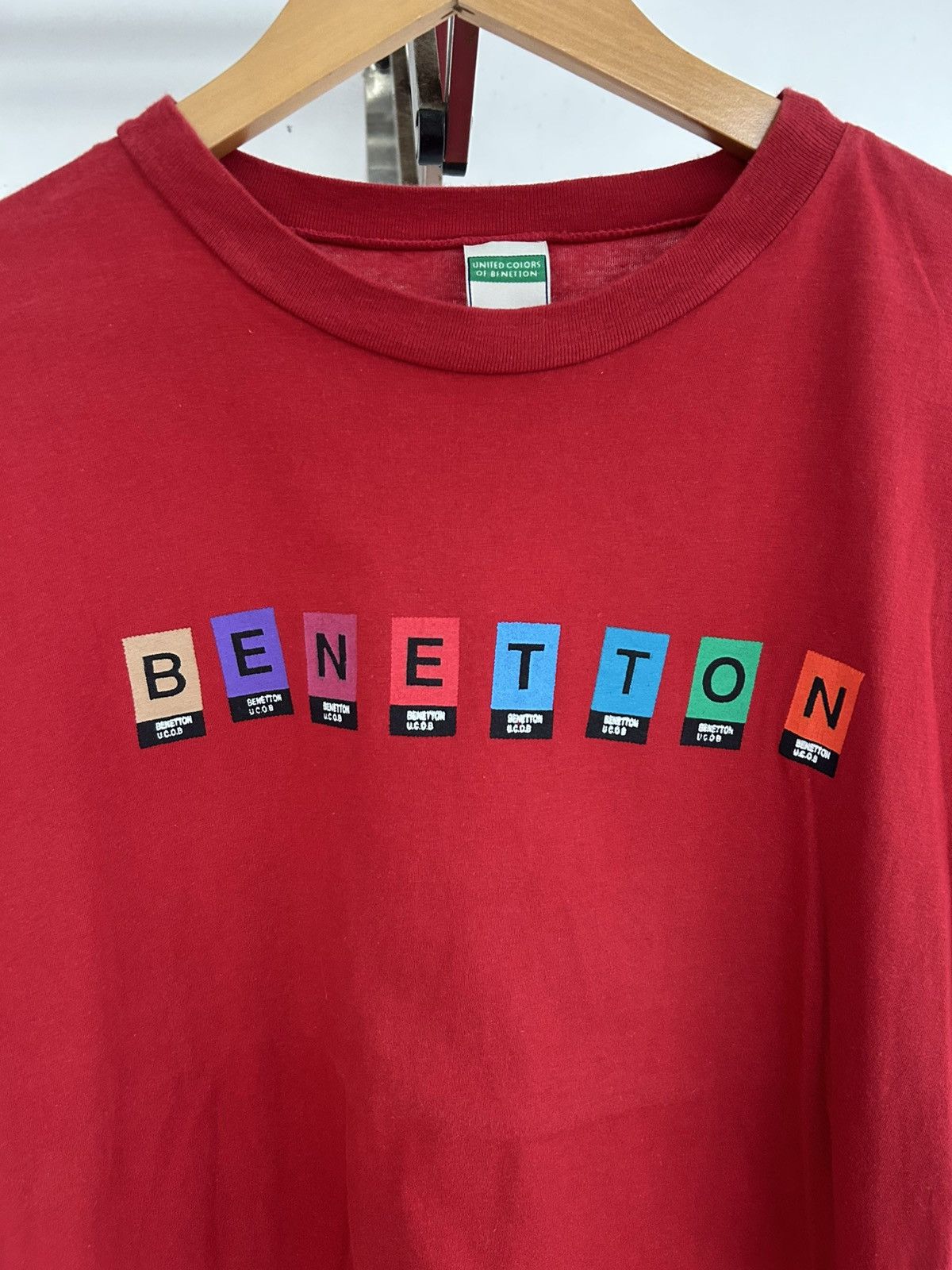 United Colors Of Benetton UCOB Periodic Table Red Tee Size US M / EU 48-50 / 2 - 3 Thumbnail