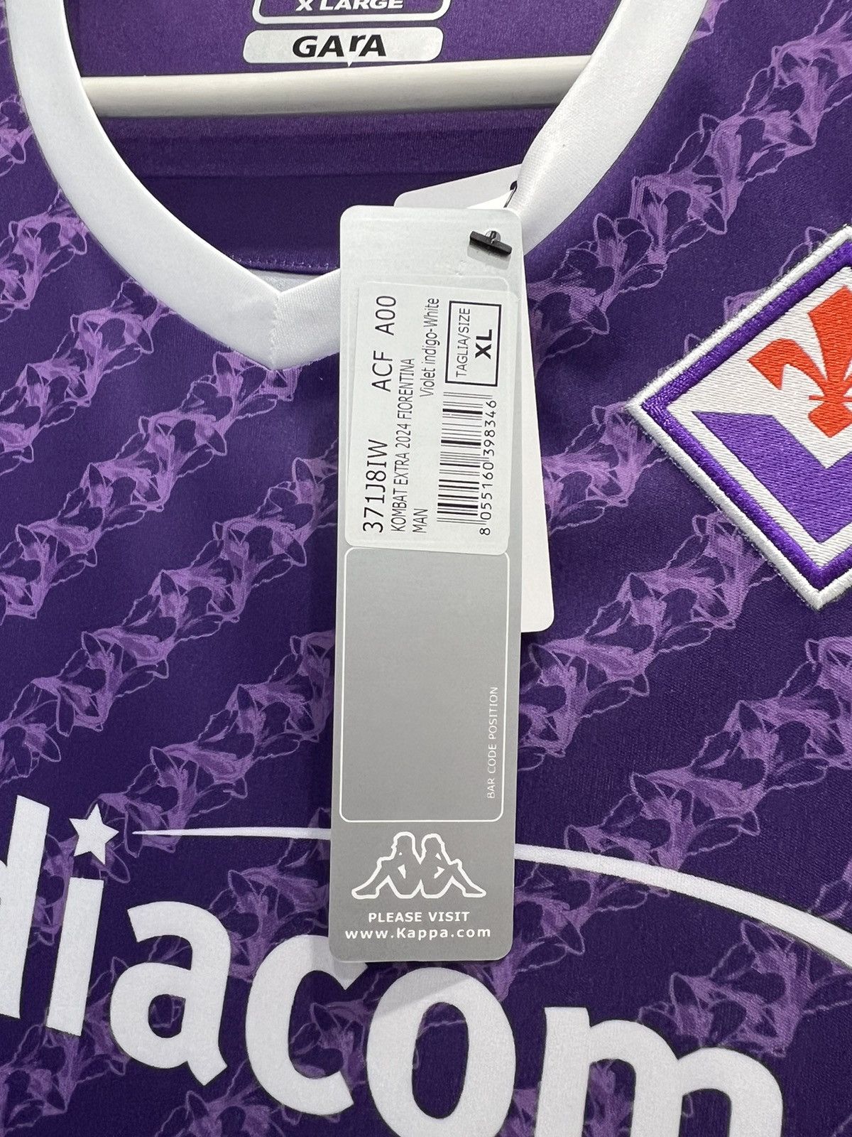 Kappa Fiorentina kappa Jersey soccer italian soccer Calcio Size US XL / EU 56 / 4 - 9 Thumbnail