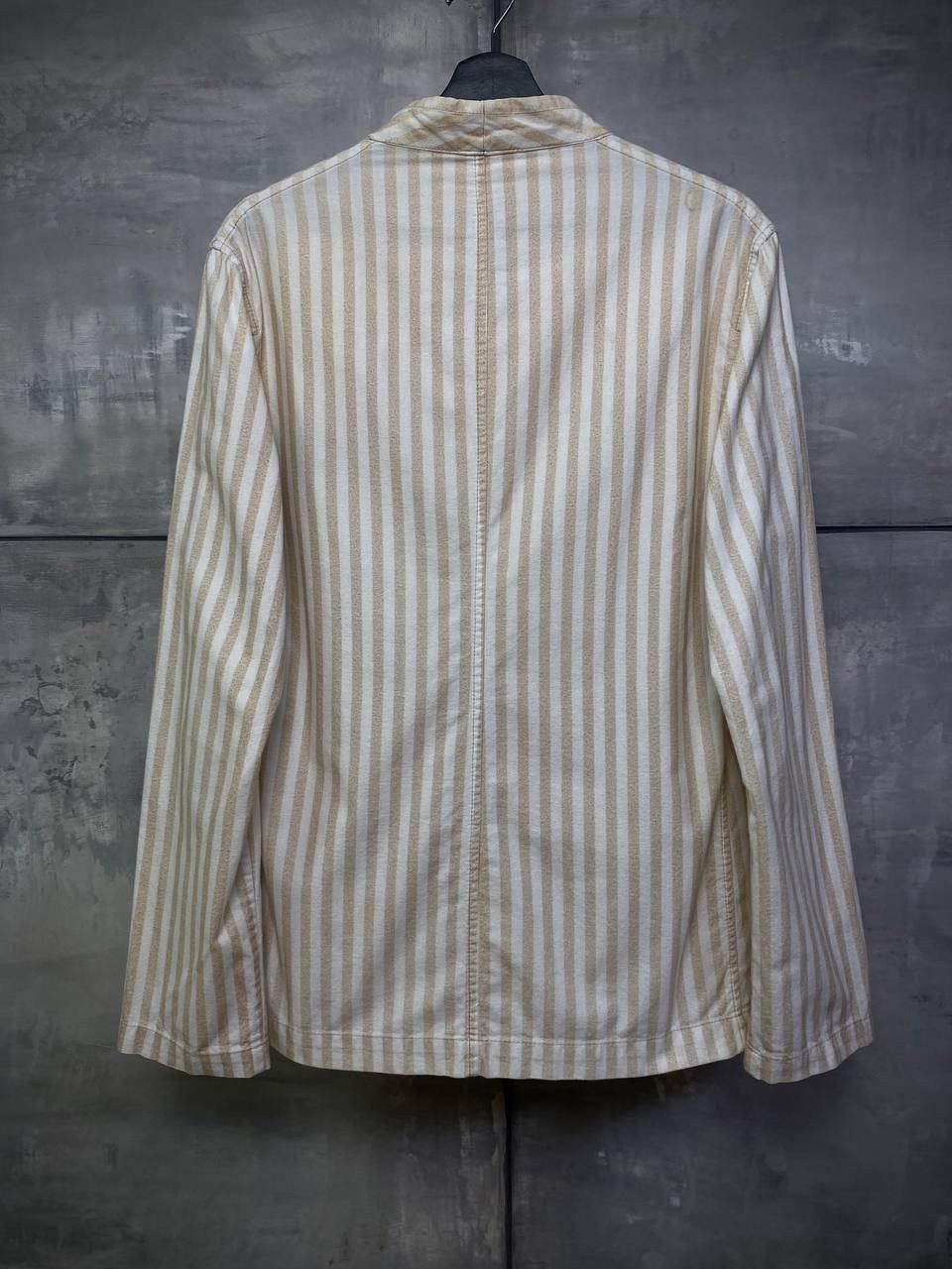 Ann Demeulemeester Rare light stripes jacket S-M Size 48R - 3 Thumbnail