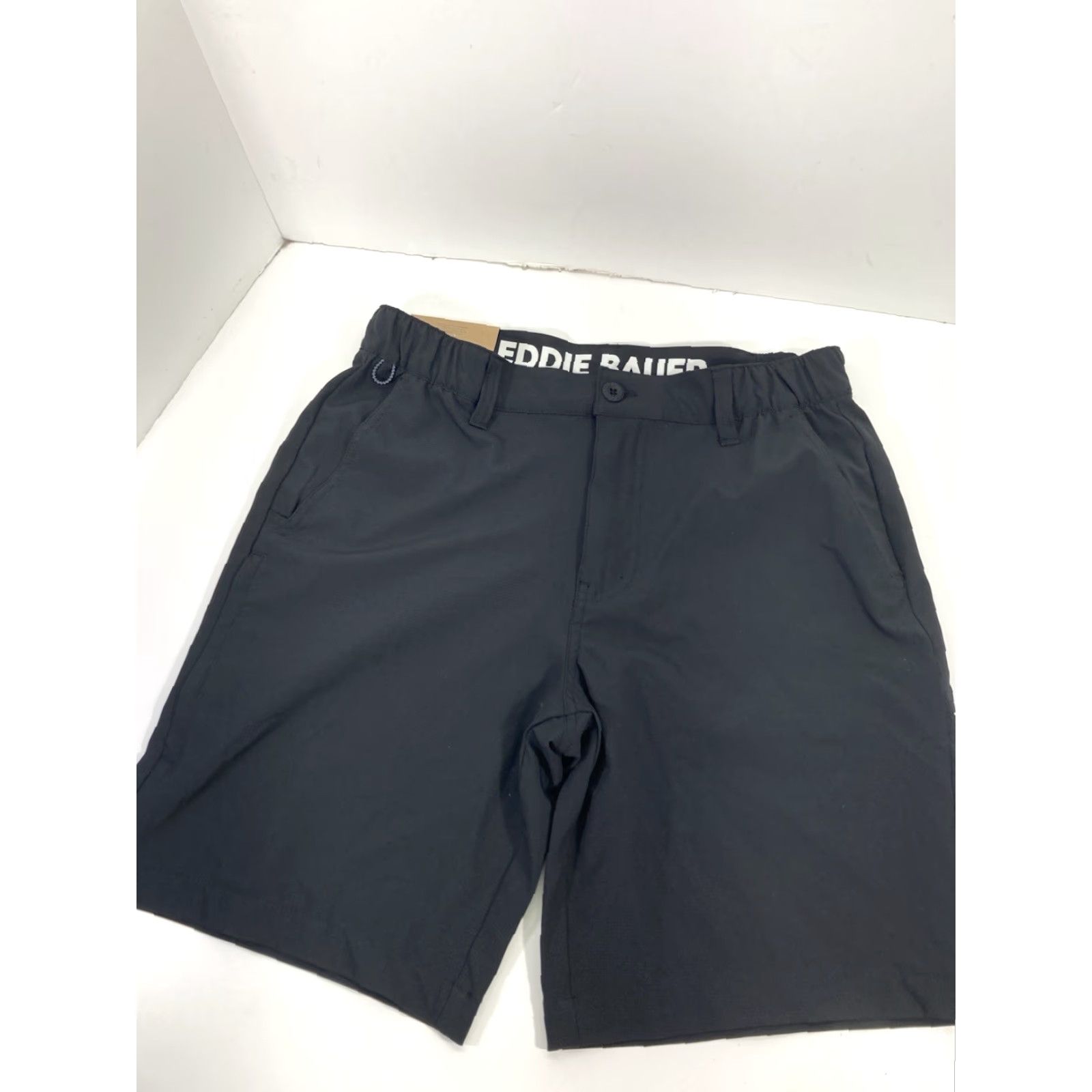 Eddie Bauer Eddie Bauer Tech Shorts Men Size Small 30X9 Black Flex Waist Hiking Camping NWT Size US 29 - 6 Thumbnail
