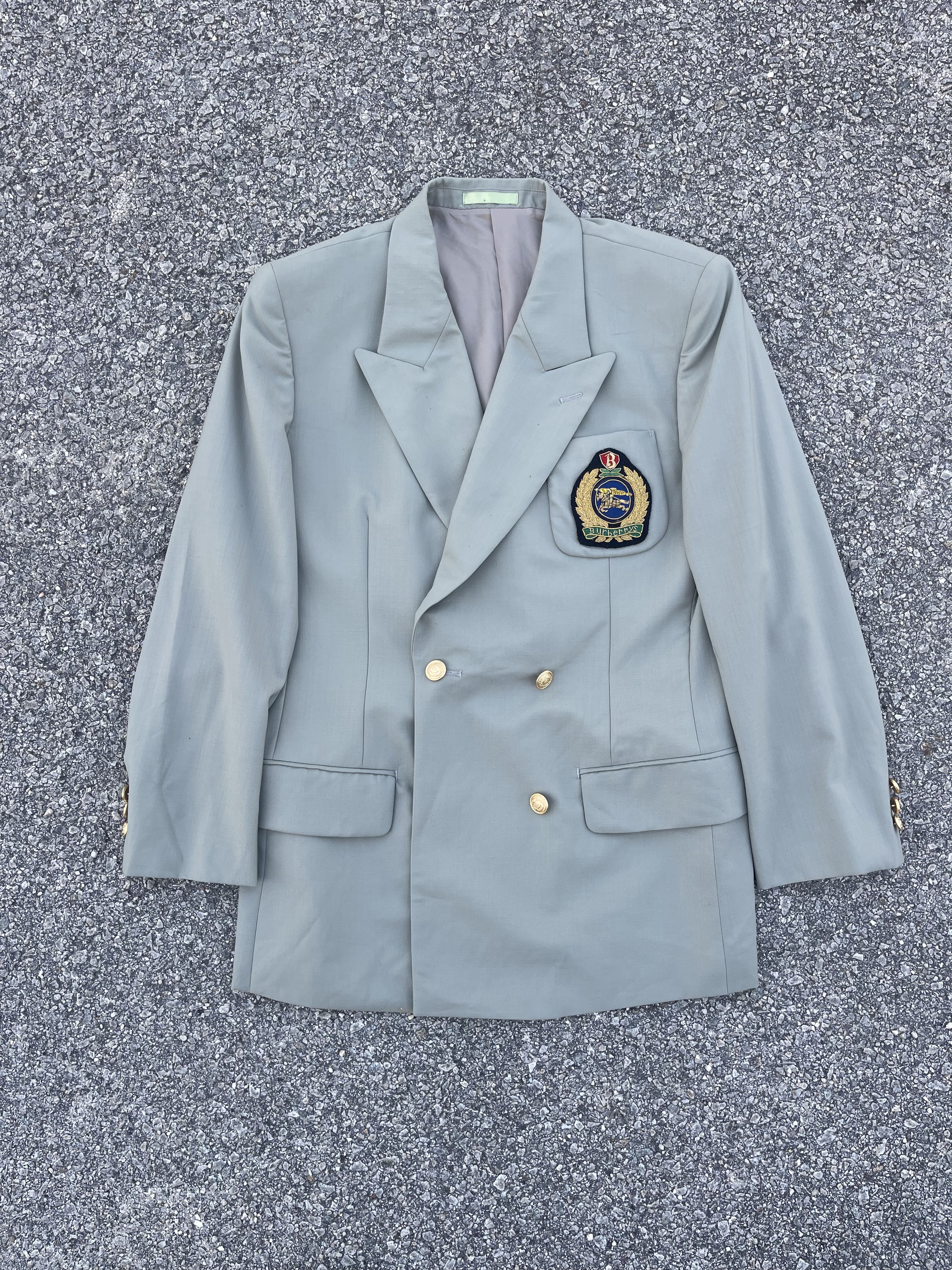 Burberry × Vintage Vtg Burberrys Blazer with Badge Size 34R - 1 Thumbnail