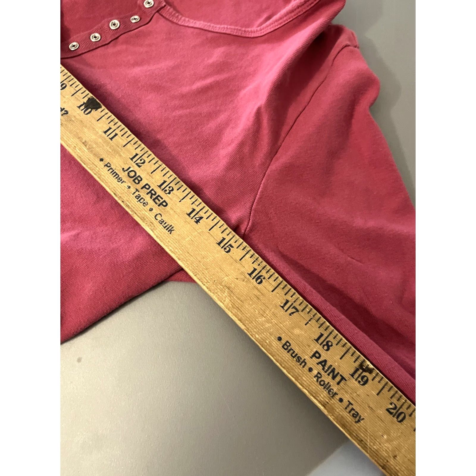 Express VINTAGE Express Pink Long Sleeve Henley T-Shirt Size L Women's Snap Size L / US 10 / IT 46 - 5 Thumbnail