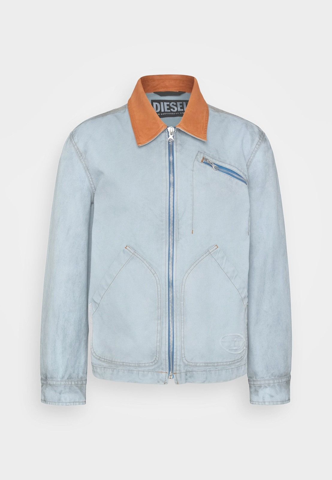 Diesel !DS! SS23 Diesel J-Chart Treated Canvas Indigo Denim Jacket Size US M / EU 48-50 / 2 - 4 Thumbnail