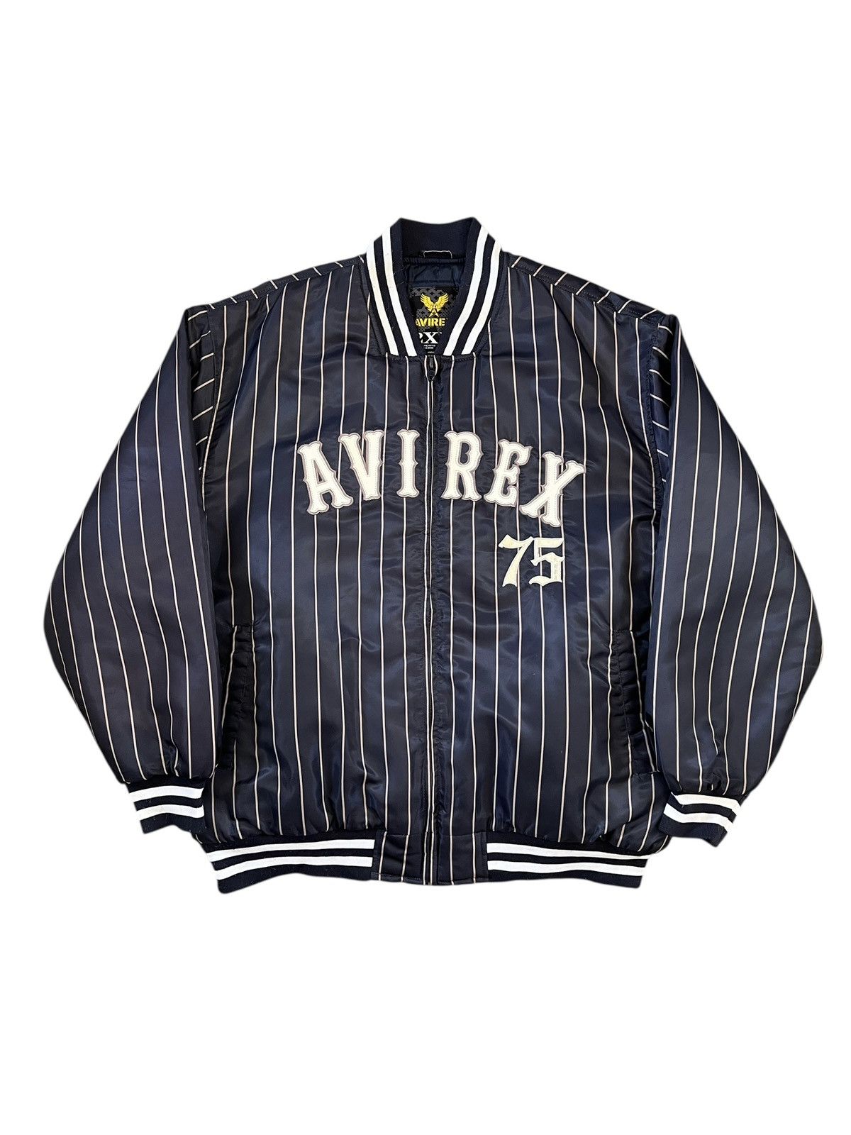 Avirex 2000 Avirex Striped Bomber Jacket Size US XXL / EU 58 / 5 - 1 Thumbnail